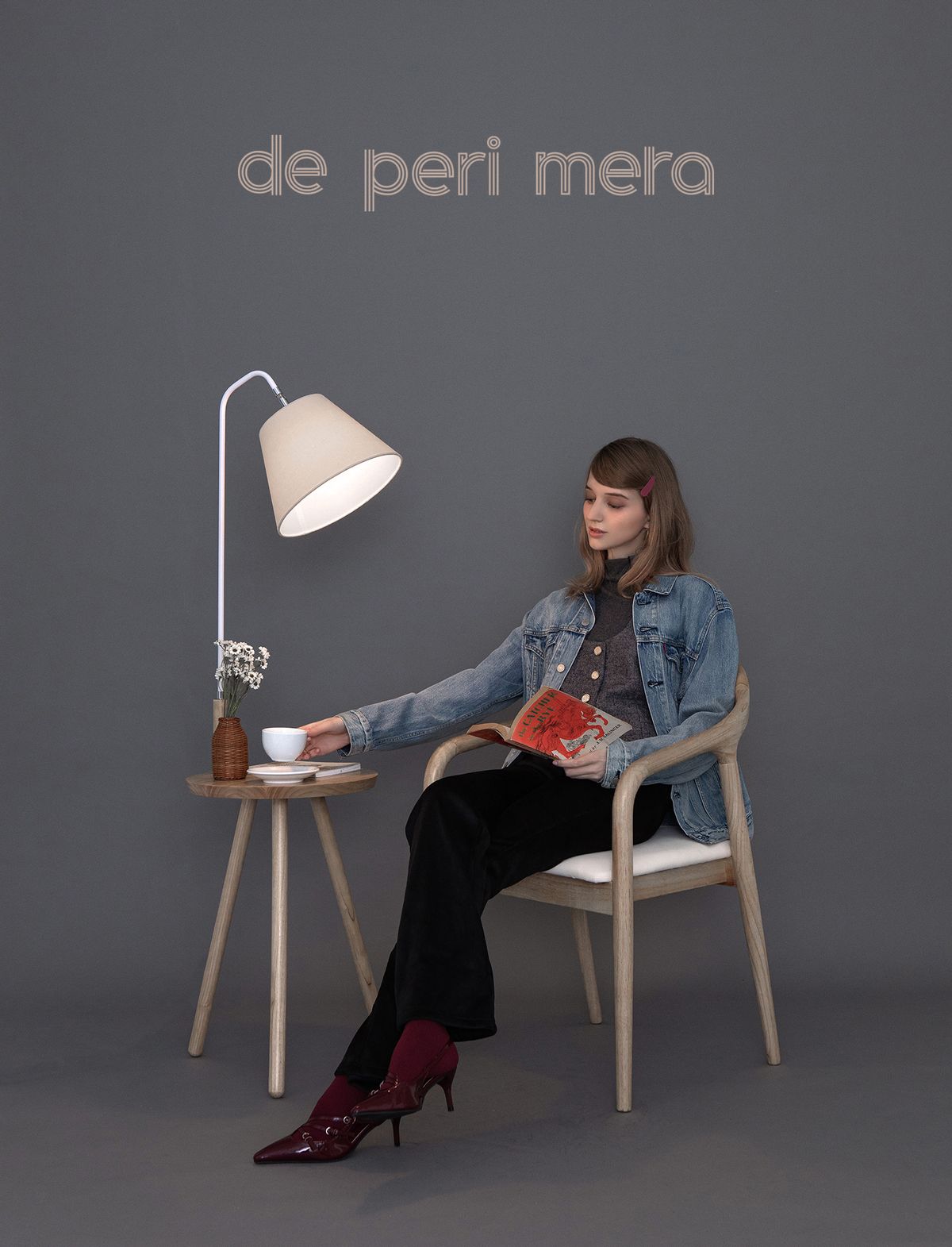 페리 메라(DE PERI MERA) 로젠 코듀로이 기모 부츠컷 팬츠 (블랙)