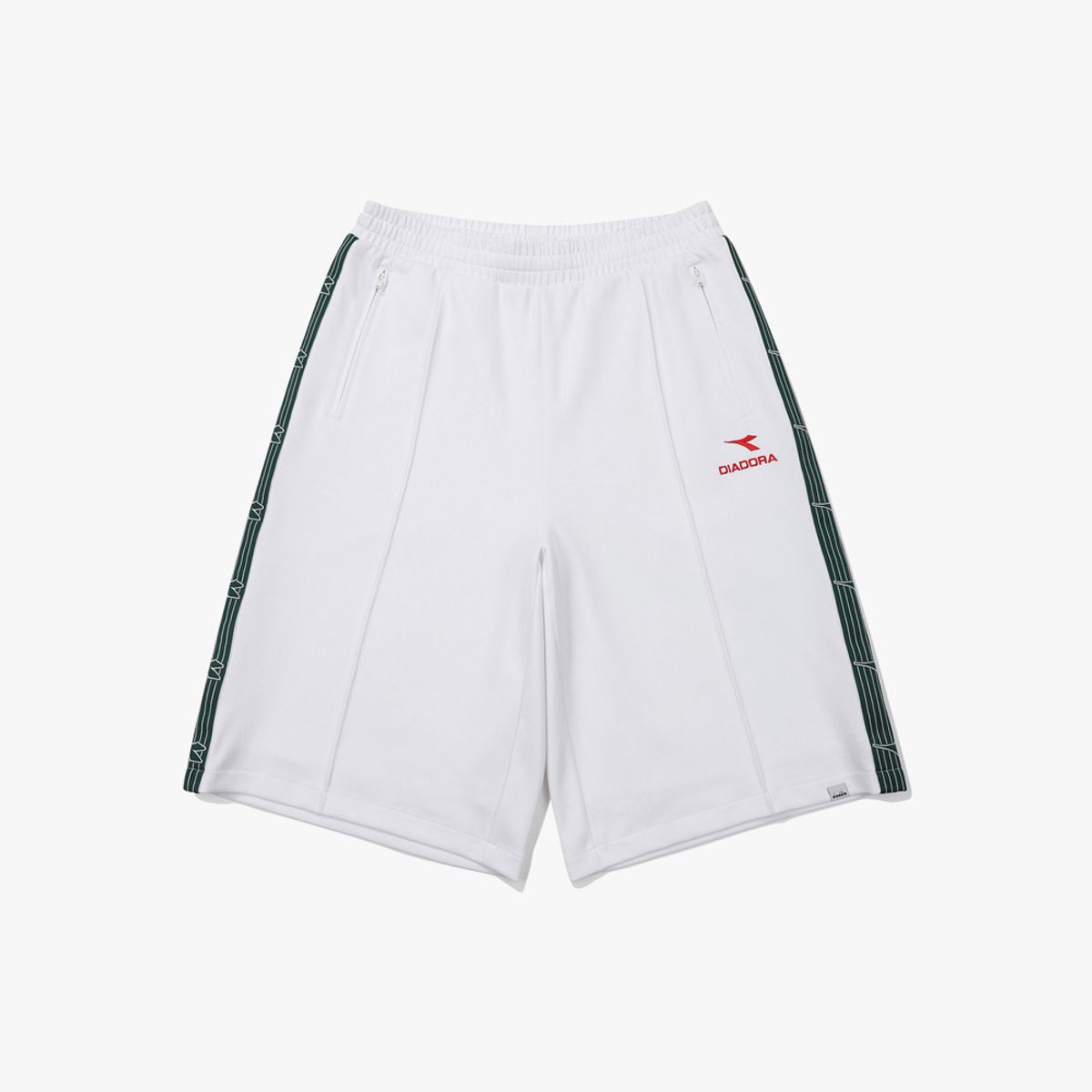디아도라(diadora) 레거시 저지 트랙 버뮤다 팬츠 OFF WHITE