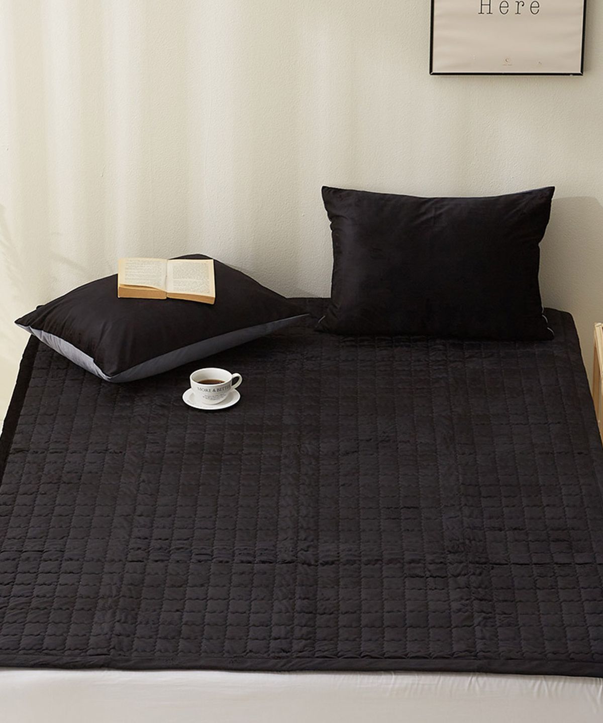 샤이닝홈(SHININGHOME) 더블리 에땅 극세사 고정밴드 침대패드 SS/Q 2size 3컬러