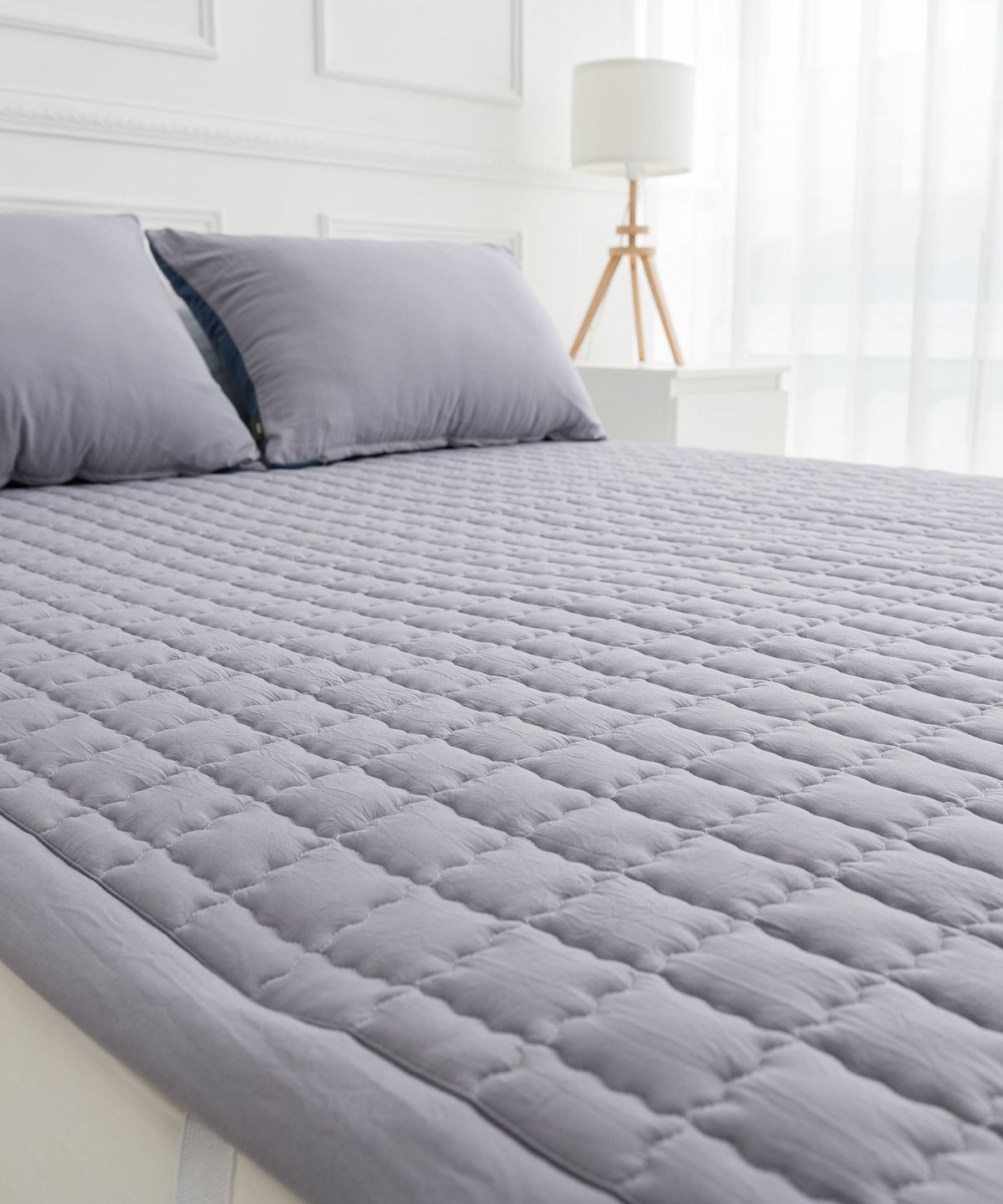 샤이닝홈(SHININGHOME) 더블리 오베라 소프트마이크로 워싱 고정밴드 침대패드 SS/Q 2size 2컬러