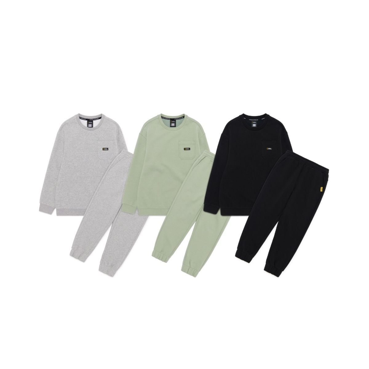 내셔널지오그래픽 키즈(NATIONAL GEOGRAPHIC KIDS) K251UPB910 맨투맨 SET LIGHTKHAKI