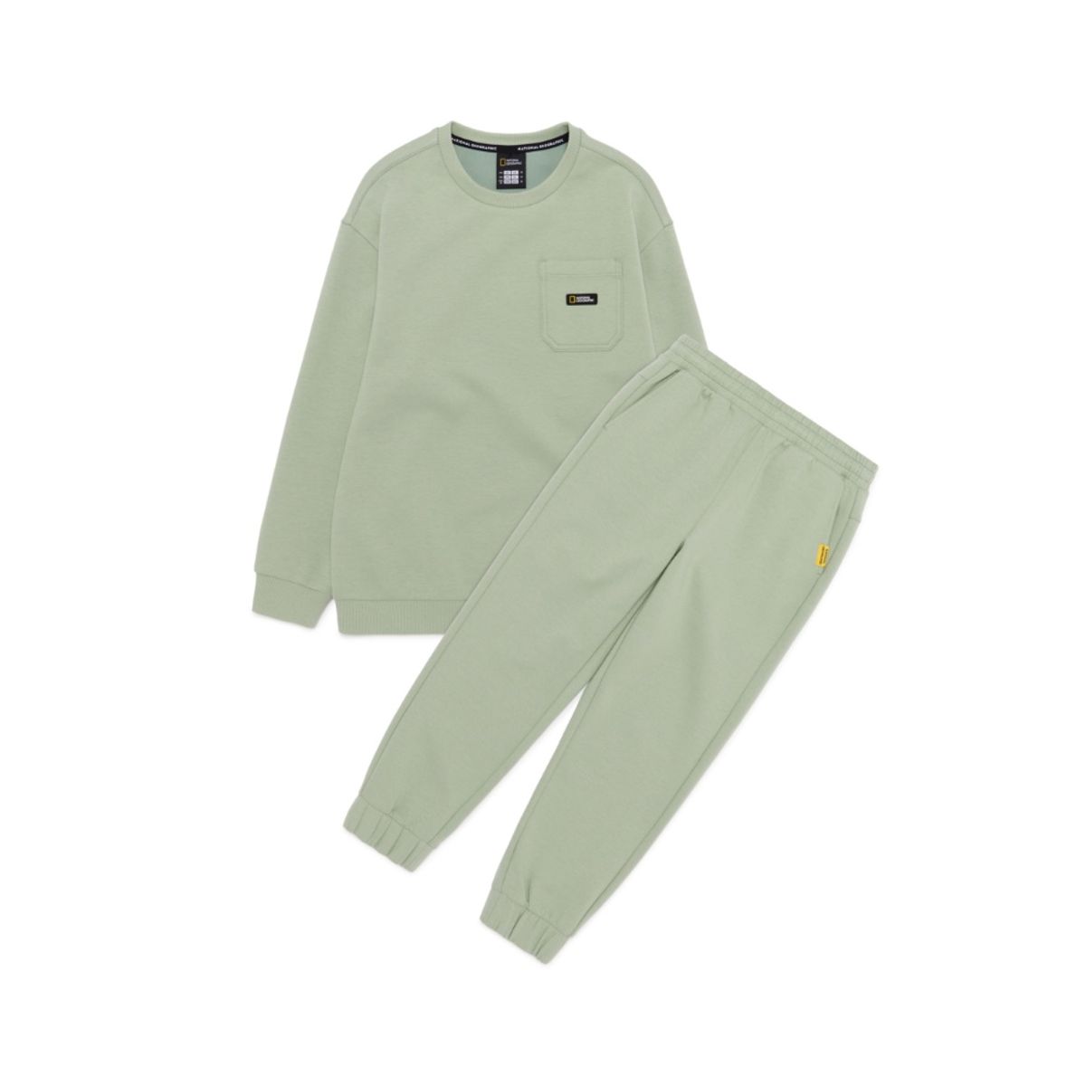 내셔널지오그래픽 키즈(NATIONAL GEOGRAPHIC KIDS) K251UPB910 맨투맨 SET LIGHTKHAKI