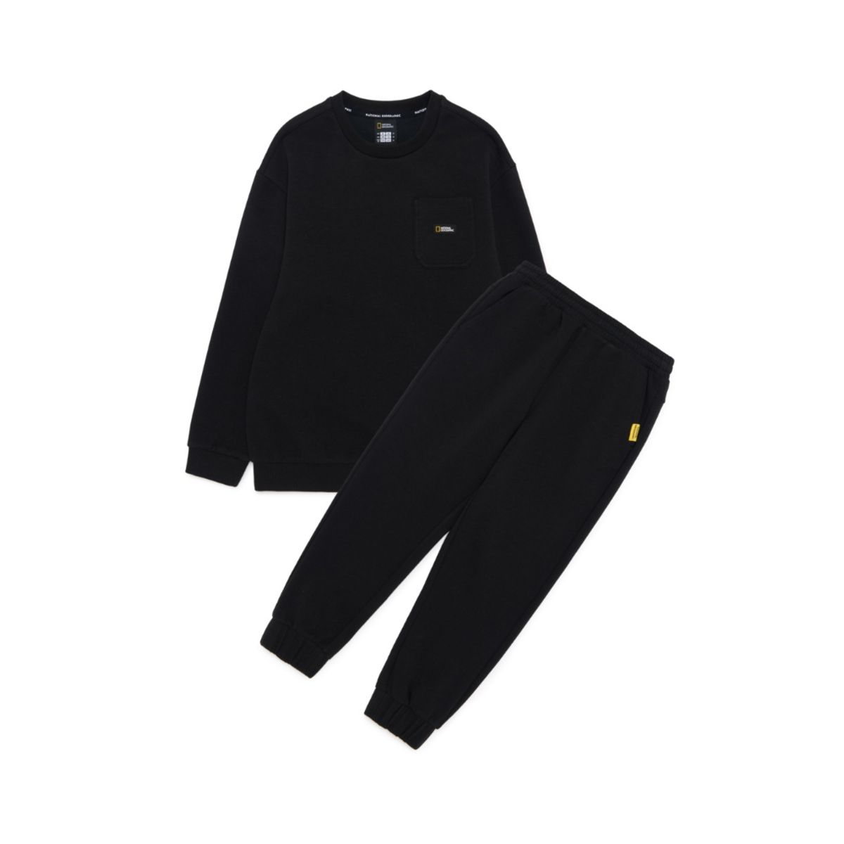 내셔널지오그래픽 키즈(NATIONAL GEOGRAPHIC KIDS) K251UPB910 맨투맨 SET CARBONBLACK