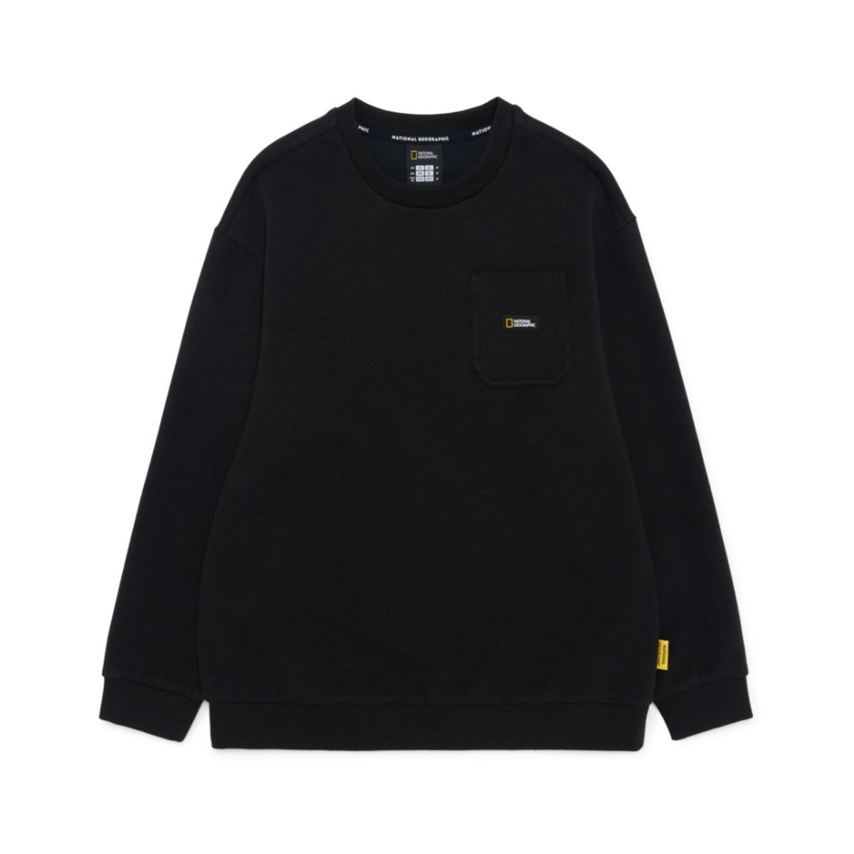 내셔널지오그래픽 키즈(NATIONAL GEOGRAPHIC KIDS) K251UPB910 맨투맨 SET CARBONBLACK