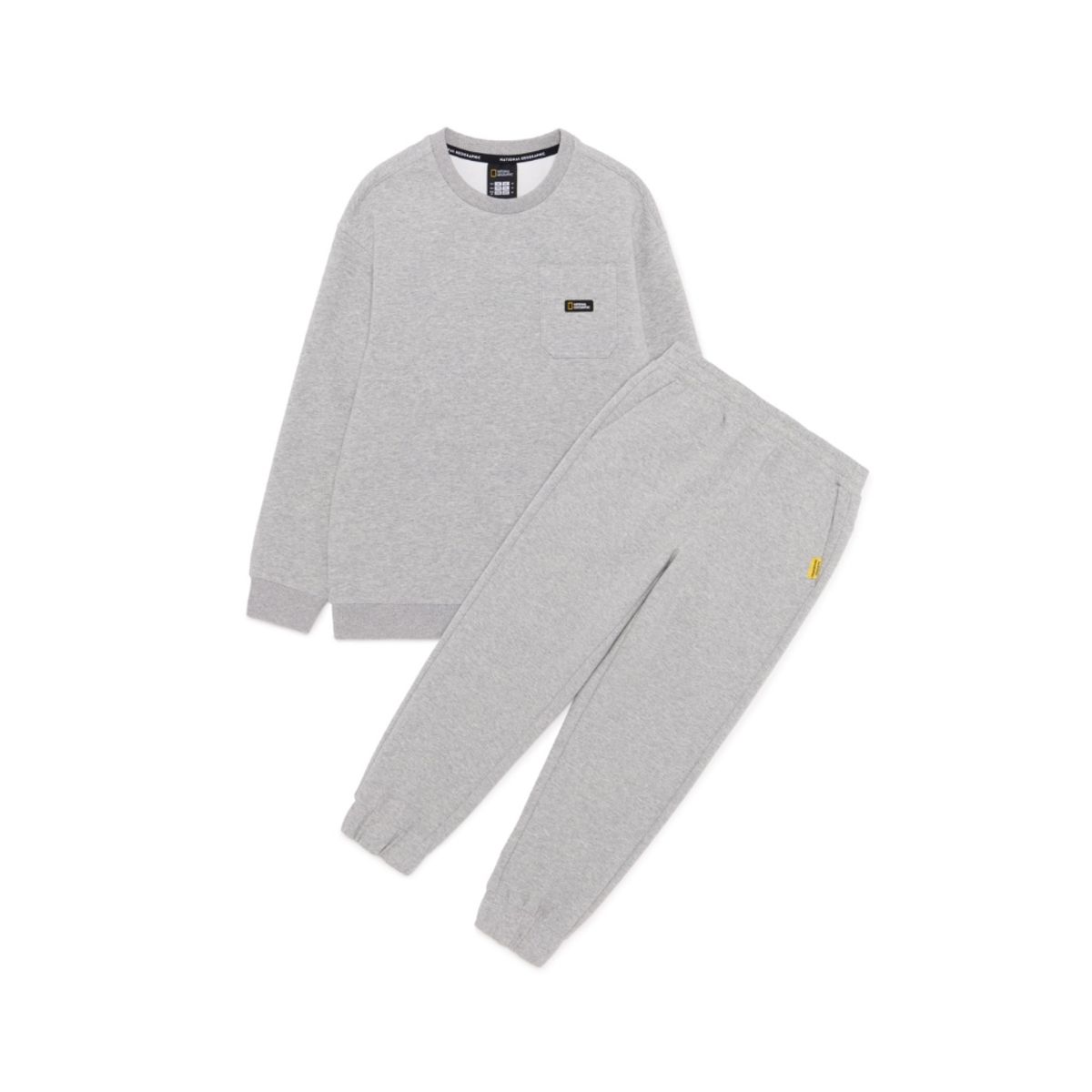 내셔널지오그래픽 키즈(NATIONAL GEOGRAPHIC KIDS) K251UPB910 맨투맨 SET MGREY