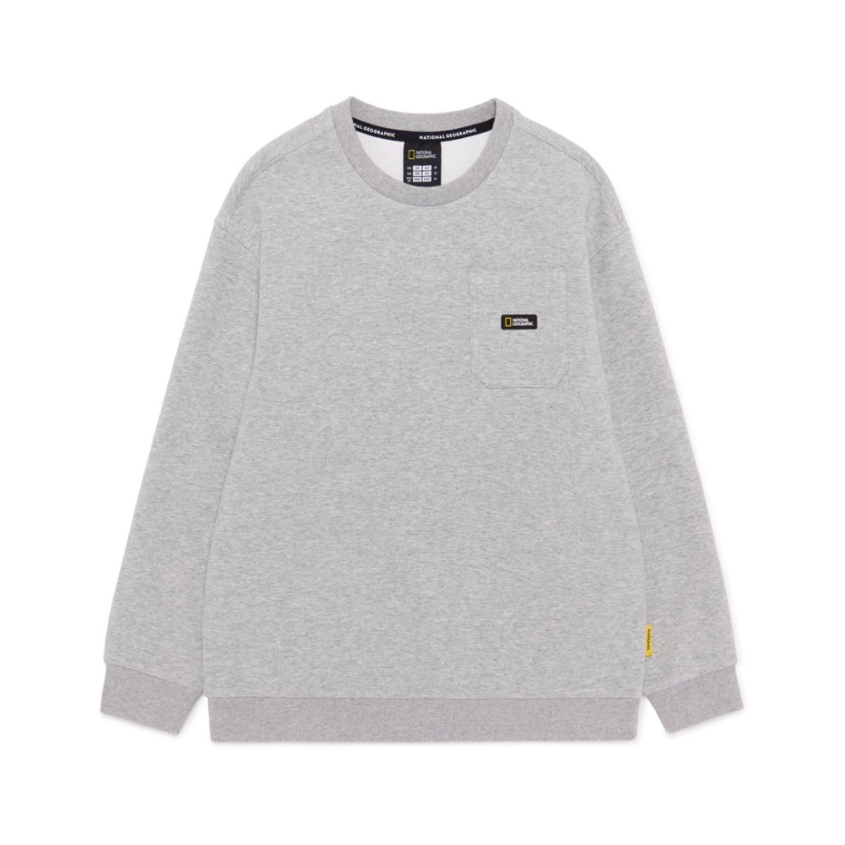 내셔널지오그래픽 키즈(NATIONAL GEOGRAPHIC KIDS) K251UPB910 맨투맨 SET MGREY
