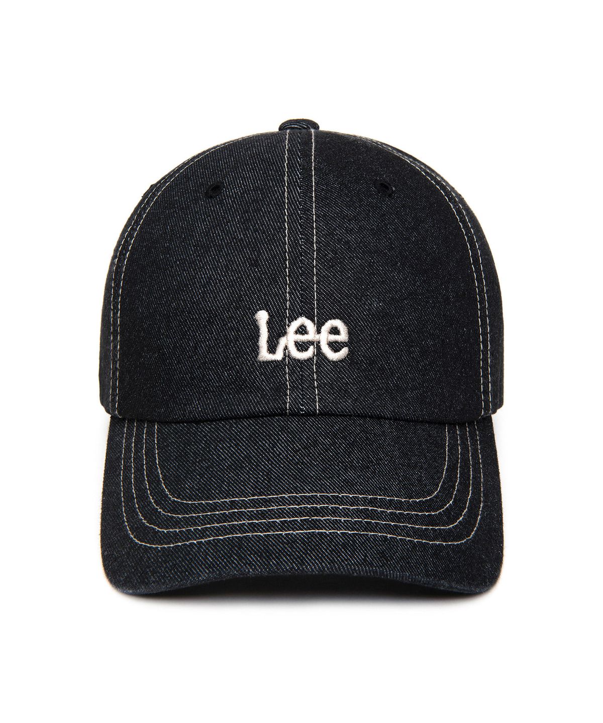 리(LEE) 스몰 트위치 로고 데님 볼캡 블랙 로우