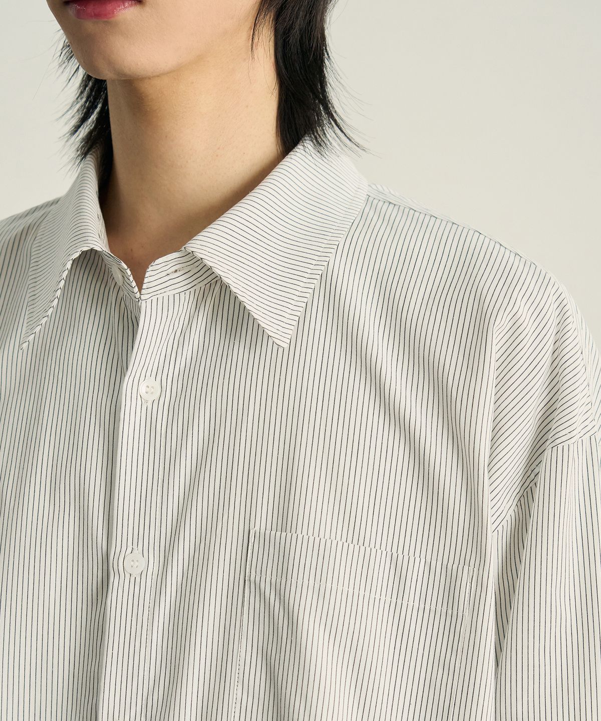 로템버(ROTEMBER) 에디터 타이디 스트라이프 셔츠 [WHITE]