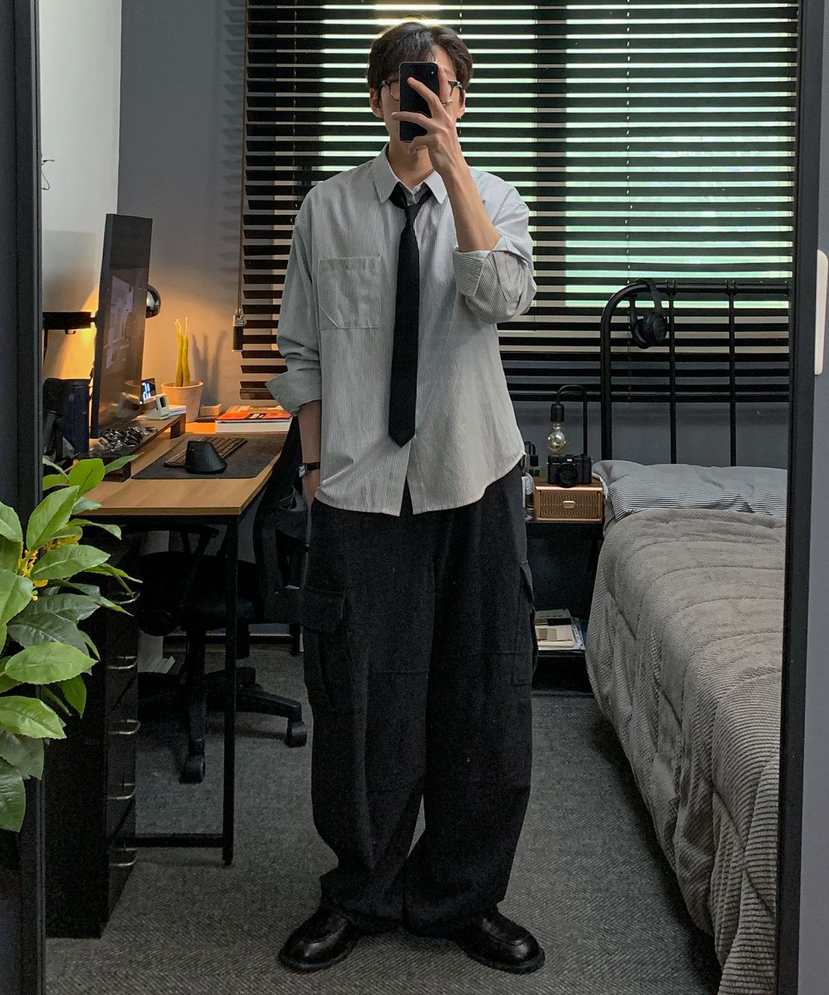 로템버(ROTEMBER) [데일리룸 X 로템버] 오디너리 크롭 스트라이프 셔츠 [WHITE] 단품/SET