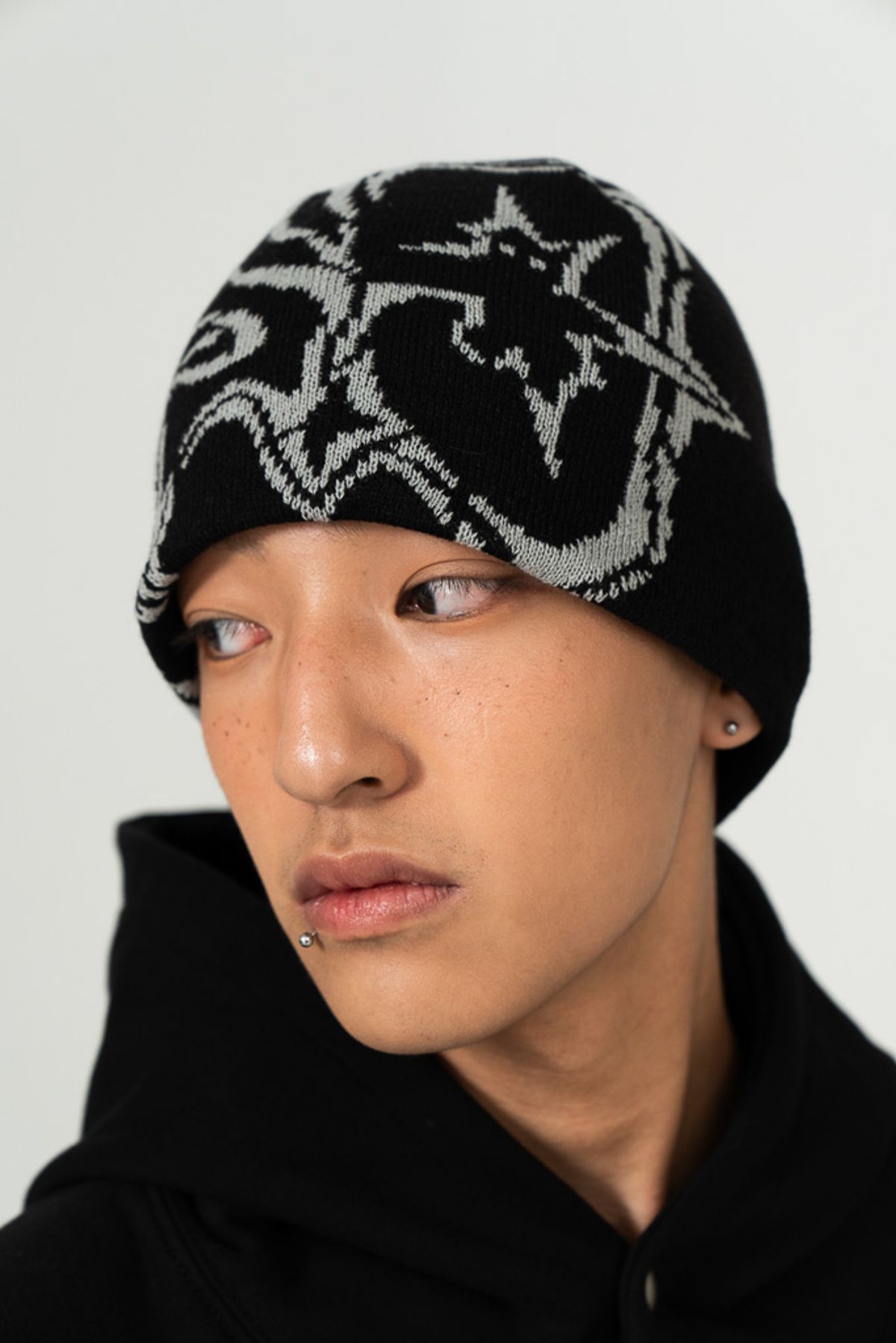 유에스오(USO) 로고 그래픽 비니[블랙]