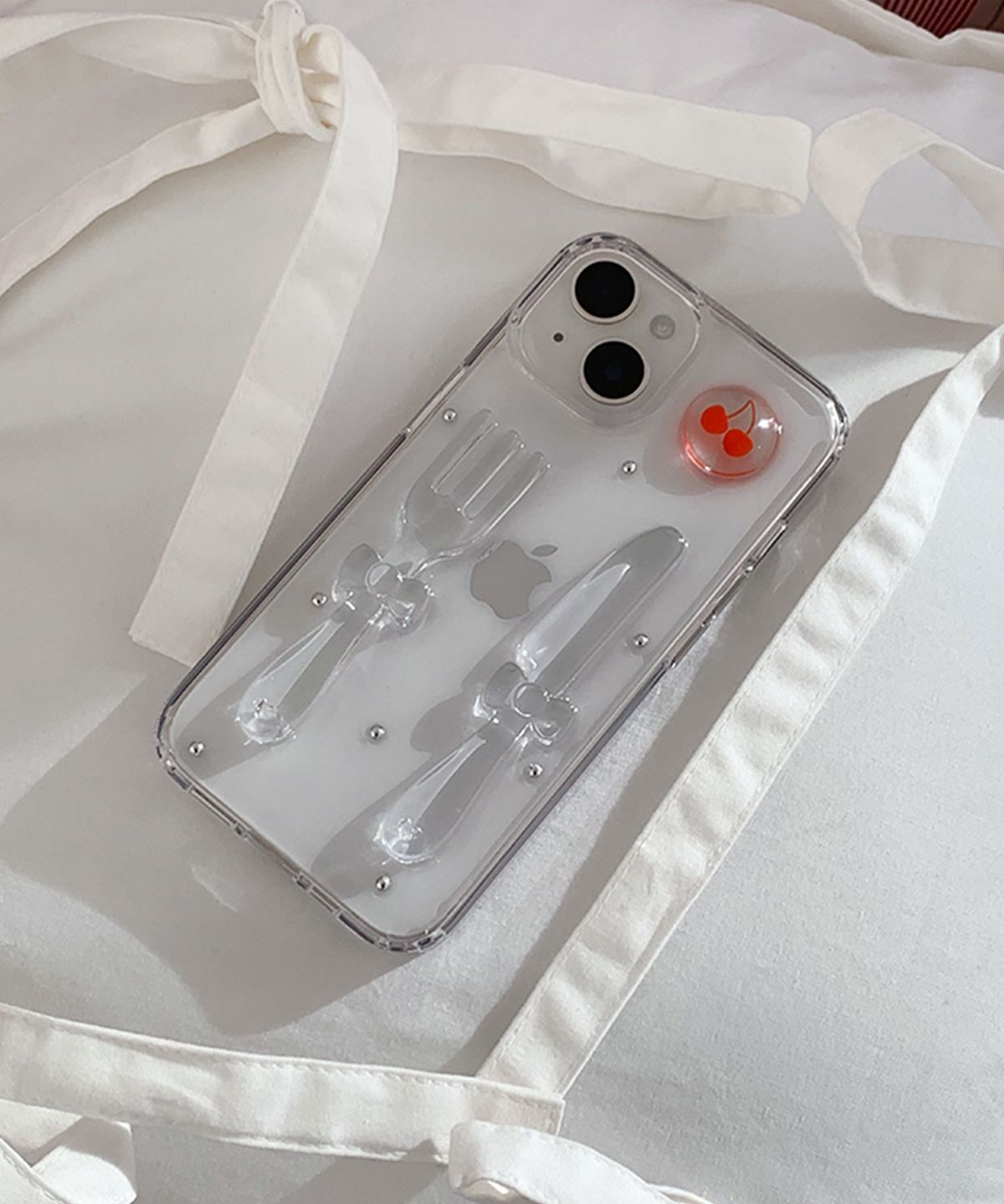 해피고럭키(HAPPYGOLUCKY) Cutlery 레진 핸드폰 케이스