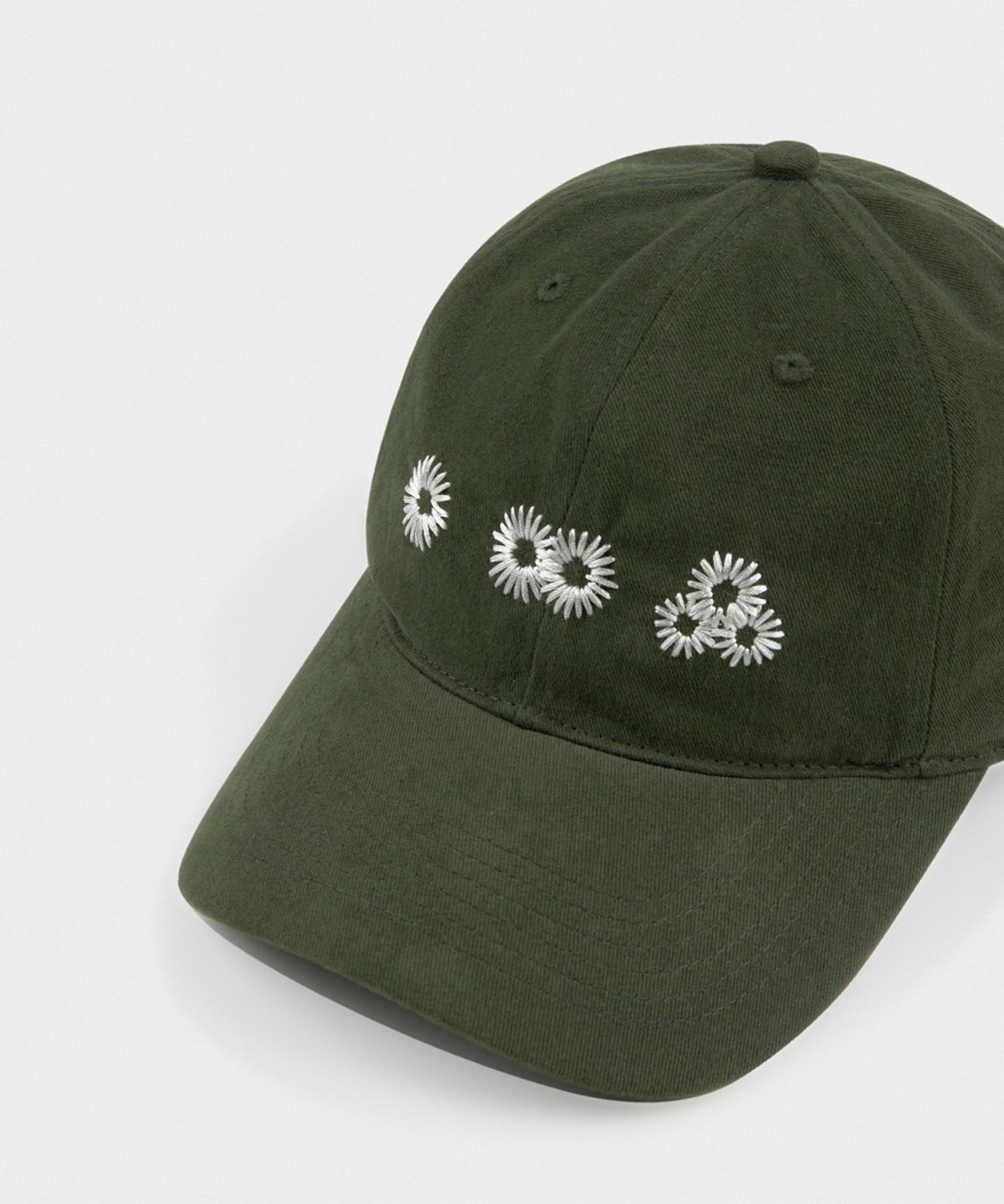 마이딥블루메모리즈(MY DEEP BLUE MEMORIES) Newvy Logo Peach Ball Cap (DEEP GREEN)