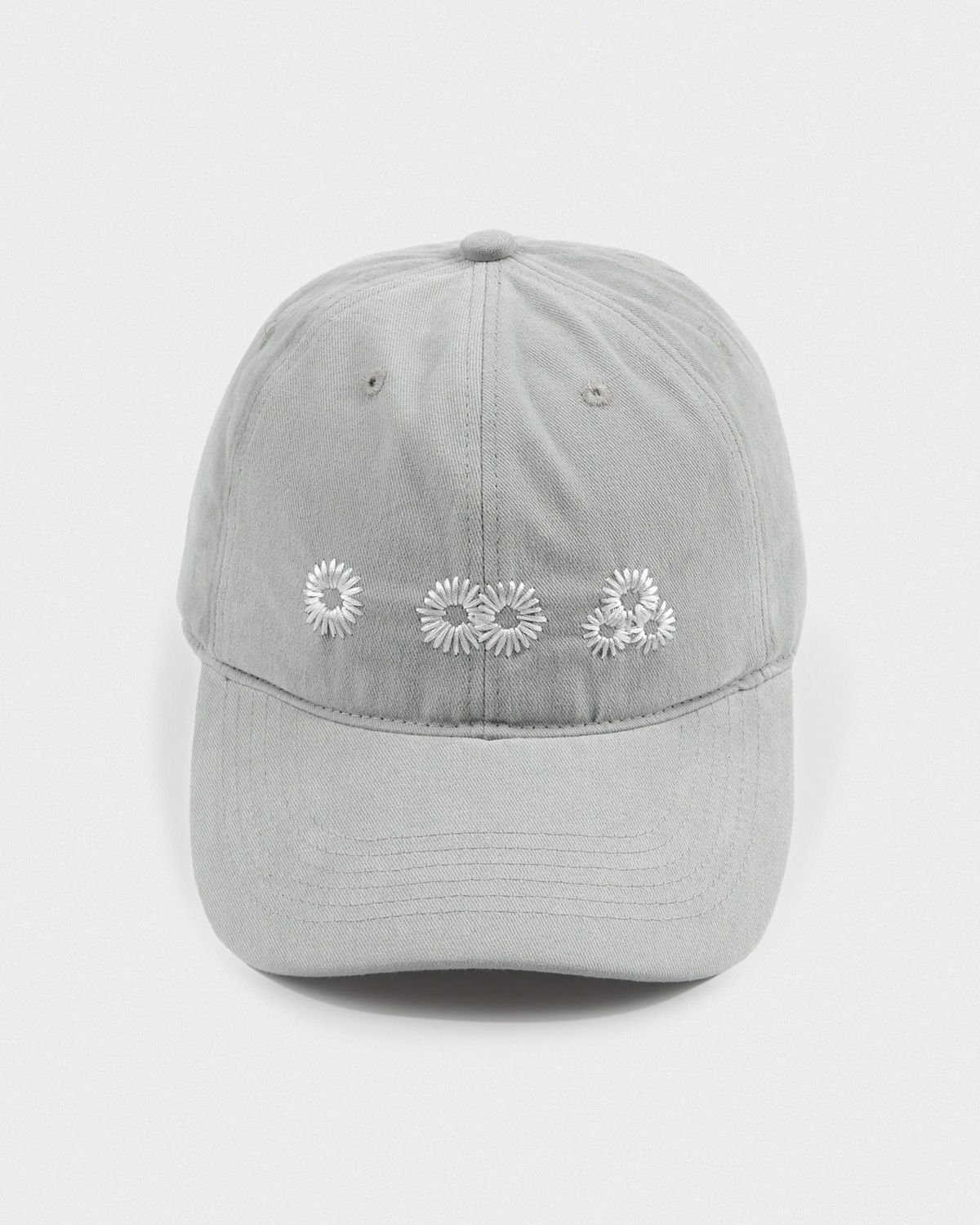 마이딥블루메모리즈(MY DEEP BLUE MEMORIES) Newvy Logo Peach Ball Cap (GREY)
