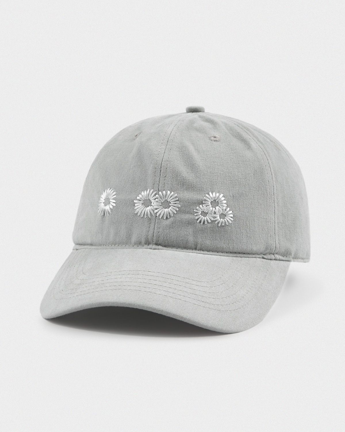 마이딥블루메모리즈(MY DEEP BLUE MEMORIES) Newvy Logo Peach Ball Cap (GREY)