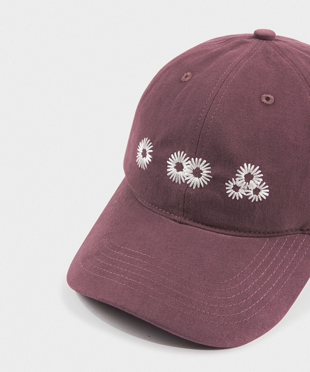 마이딥블루메모리즈(MY DEEP BLUE MEMORIES) Newvy Logo Peach Ball Cap (MAGENTA)