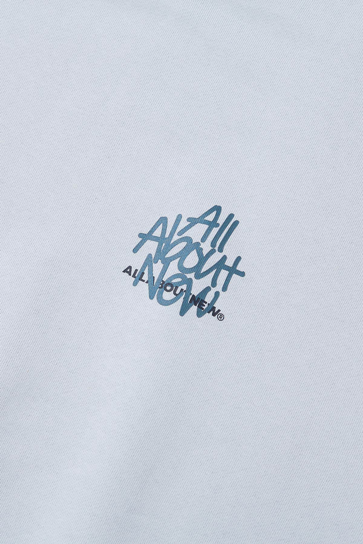 올어바웃뉴(ALL ABOUT NEW) 흘림체 로고 맨투맨 L블루 ANZ1TM31GLB