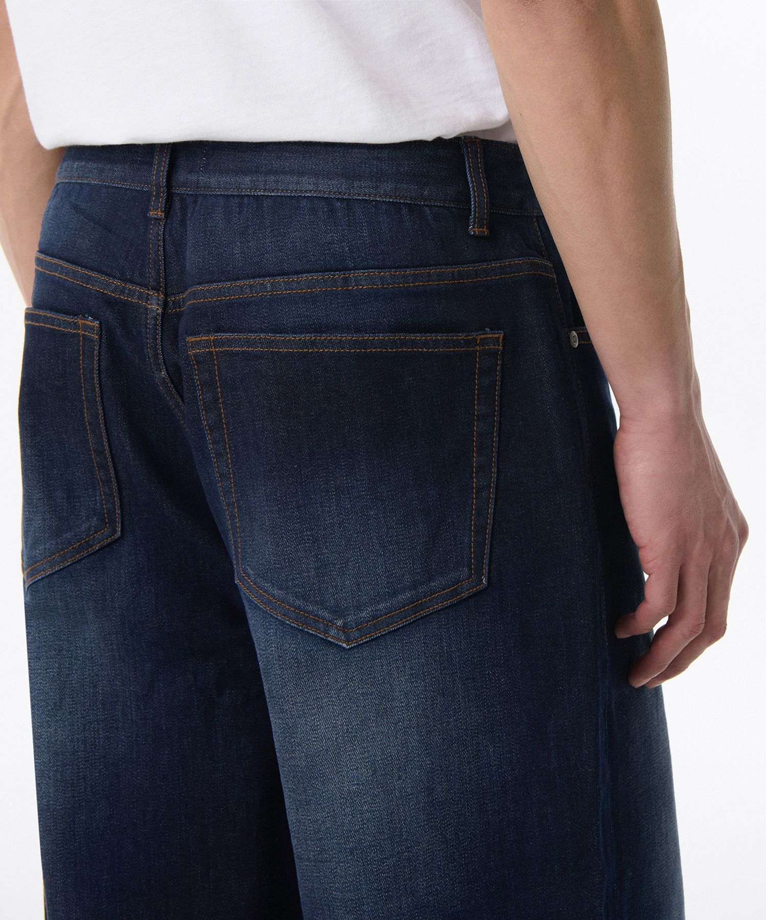 ★MUSINSA STANDARD★ Deep Indigo Big Wide Denim Pants MMDNP6 MUSINSA | MUSINSA STANDARD WIDE DENIM PANTS [LIGHT INDIGO]