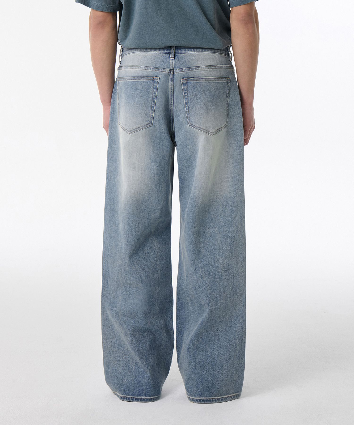 ★MUSINSA STANDARD★ Denim Fatigue Pants Deep Indigo MMDNP51 MUSINSA | MUSINSA STANDARD Selvedge Regular Fit Denim Pants