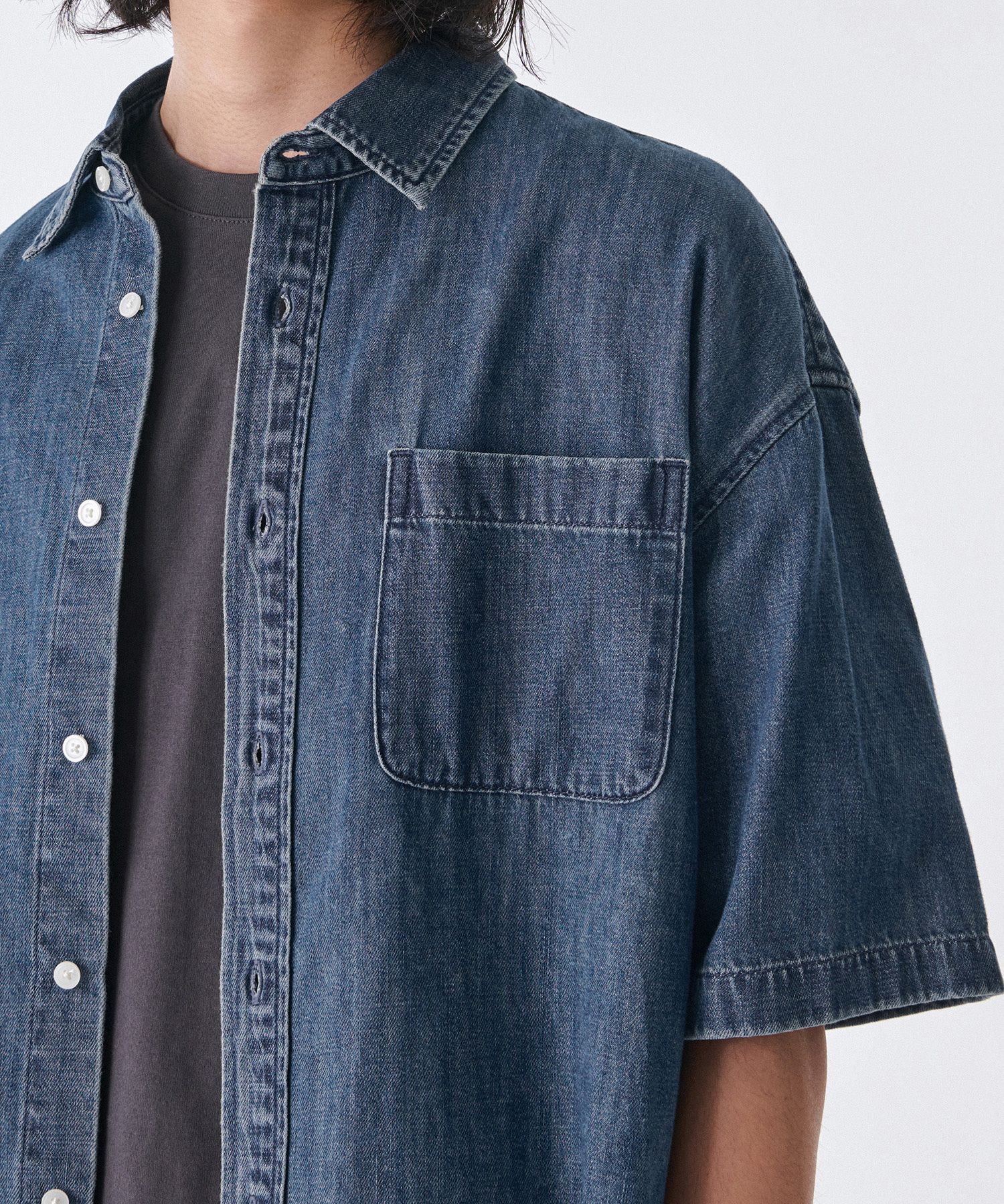 MUSINSA | MUSINSA STANDARD Oversized short sleeve denim