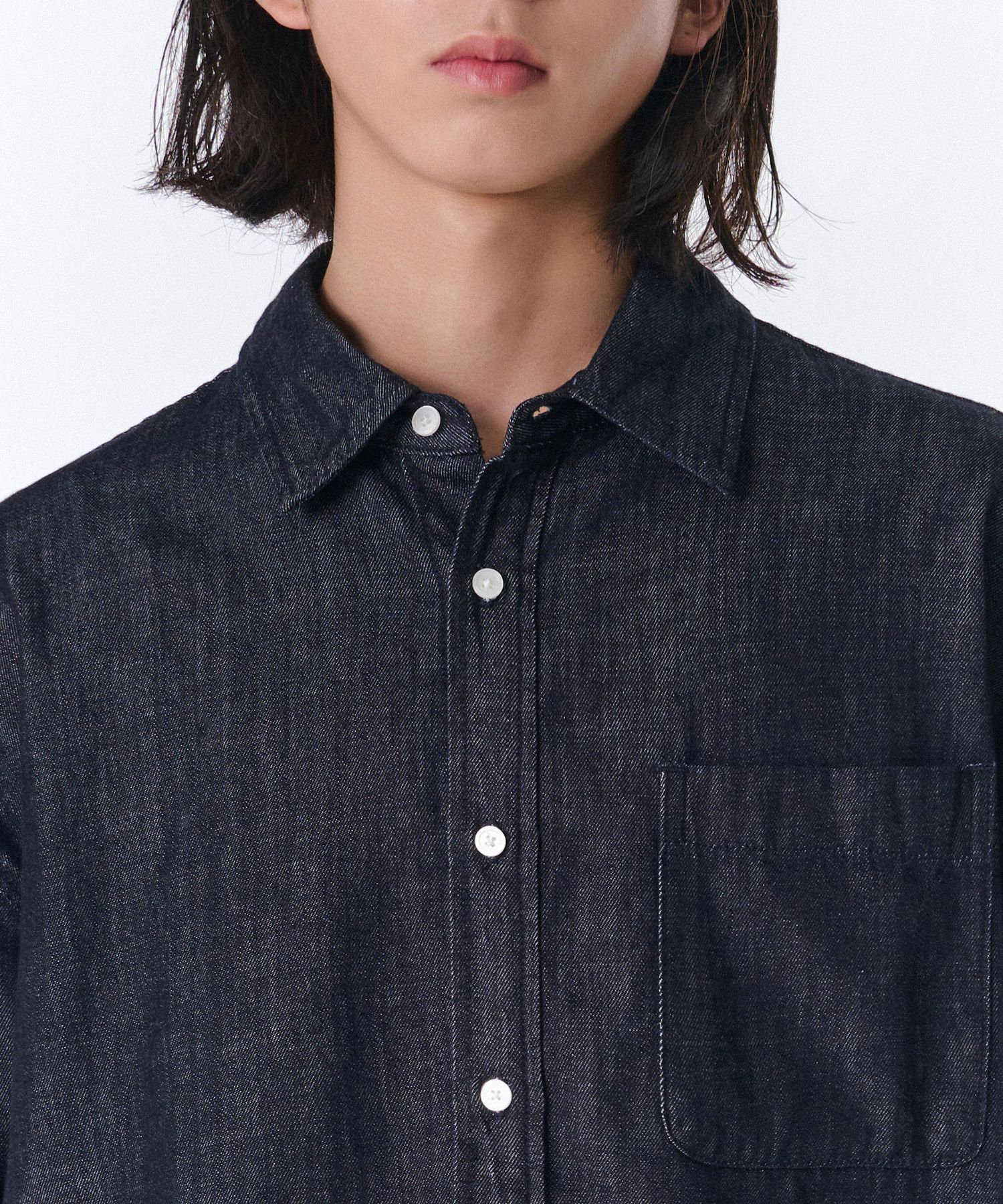 ★MUSINSA STANDARD★ Oversized Short Sleeve Denim Shirt Raw MUSINSA | MUSINSA STANDARD Oversized short sleeve denim