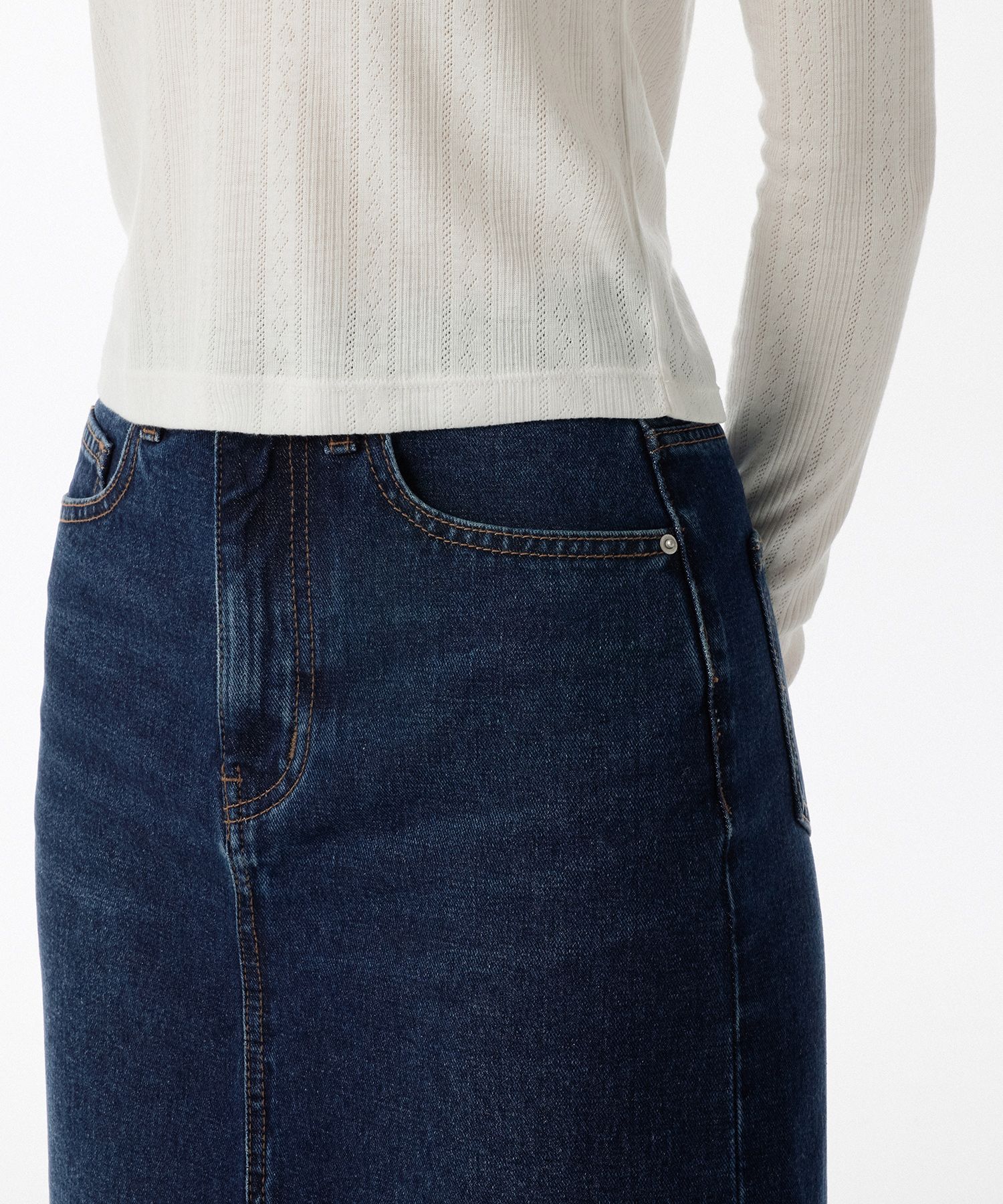 MUSINSA | MUSINSA STANDARD WOMAN Women's Front Slit Denim