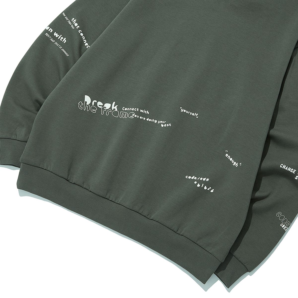 인터크루(INTERCREW) 키치 후드 풀오버 카키 ITZ1TH02AKH