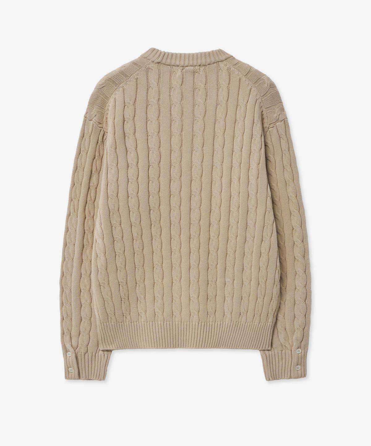 티엔지티(TNGT) Cable Long Sleeves Knit Top (Tan Beige) TNSW5E102I2