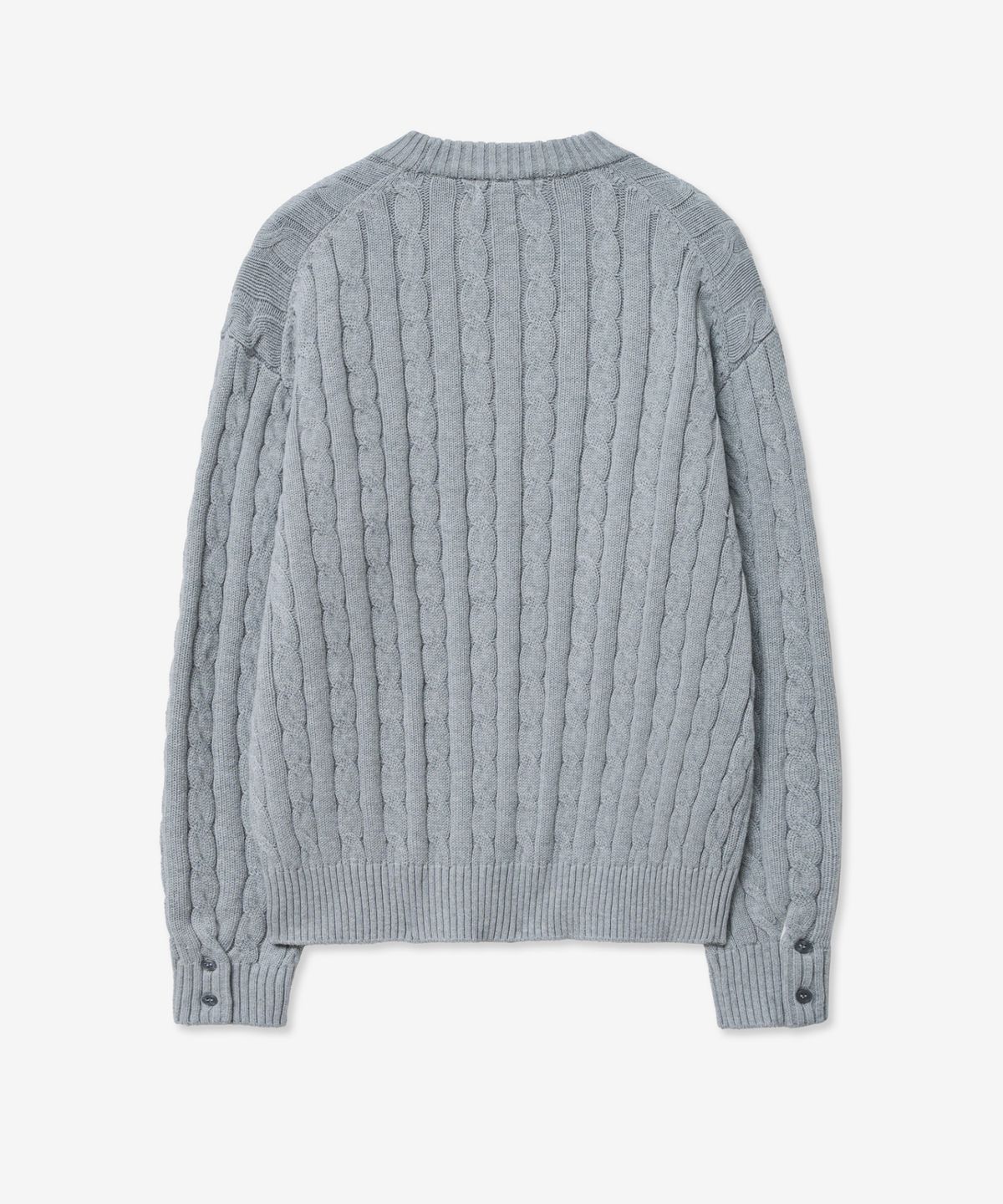 티엔지티(TNGT) Cable Long Sleeves Knit Top (Gray) TNSW5E102G2
