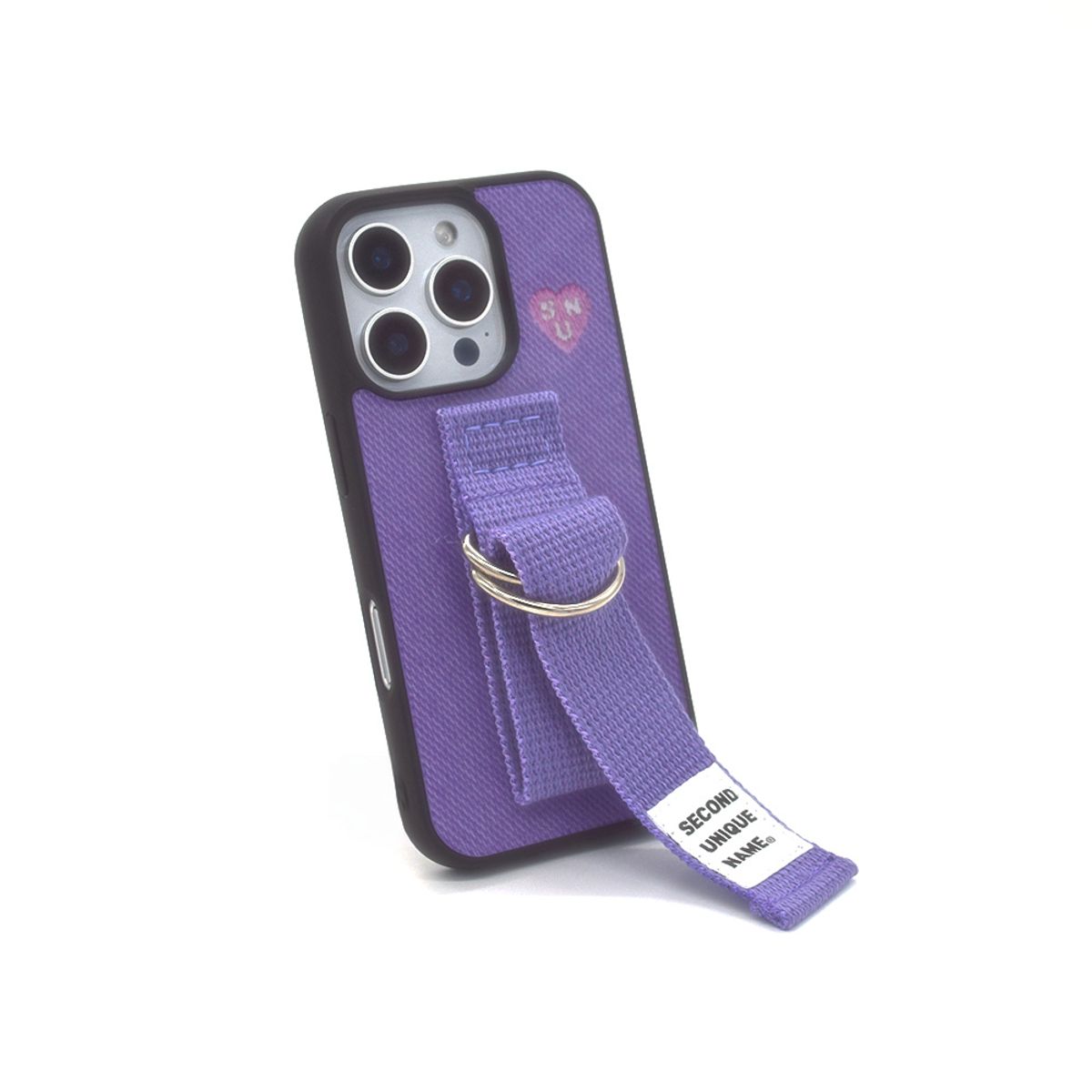 세컨드유니크네임(SECOND UNIQUE NAME) SUN CASE GLOSSY BELT LIGHT PURPLE