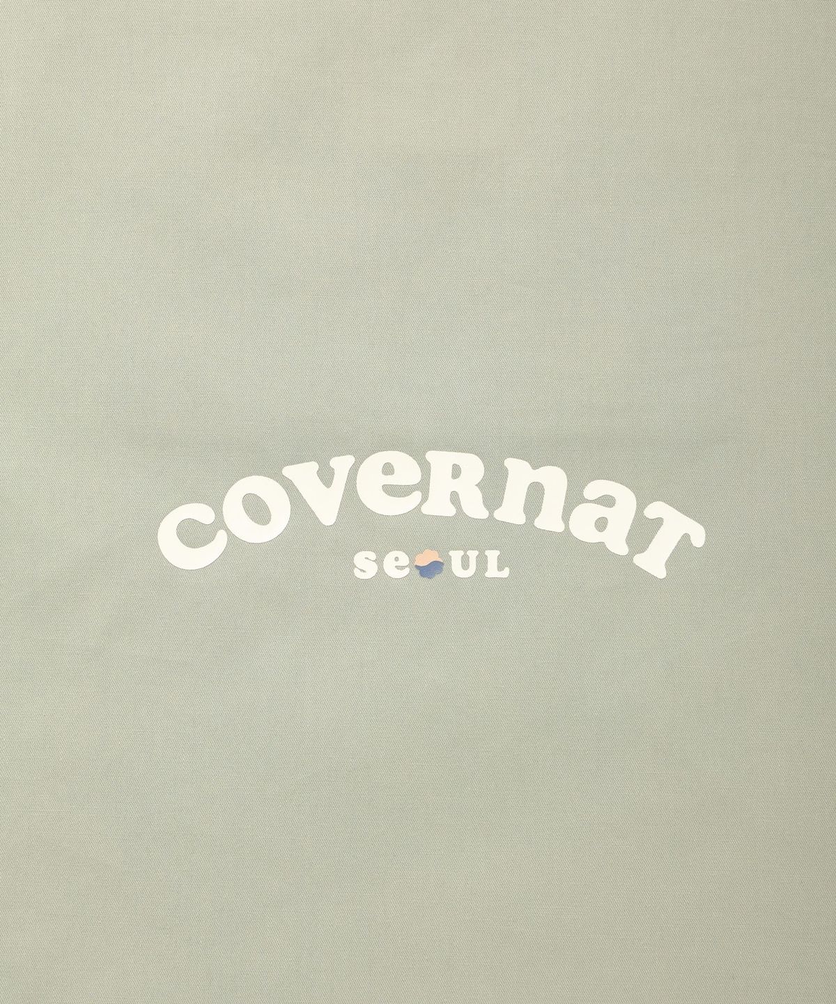 커버낫 우먼(COVERNAT WOMAN) 클로버하트 쿠퍼로고 서울 에코백 Mint
