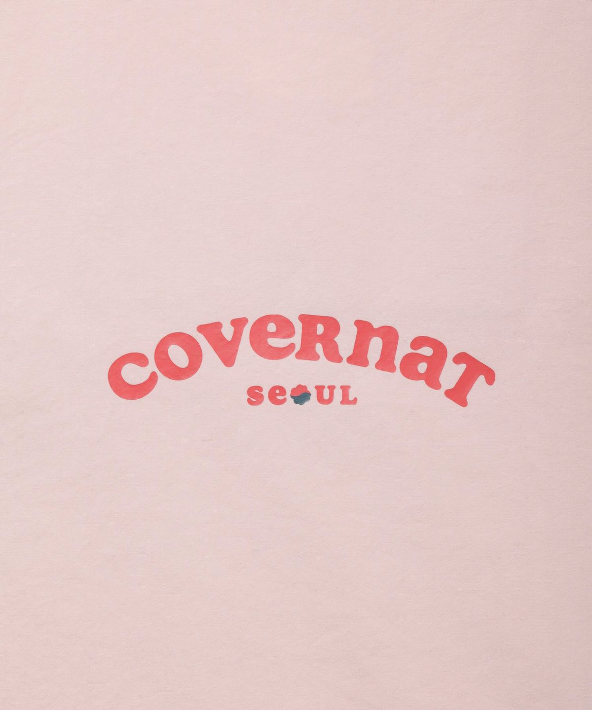 커버낫 우먼(COVERNAT WOMAN) 클로버하트 쿠퍼로고 서울 에코백 Light Pink