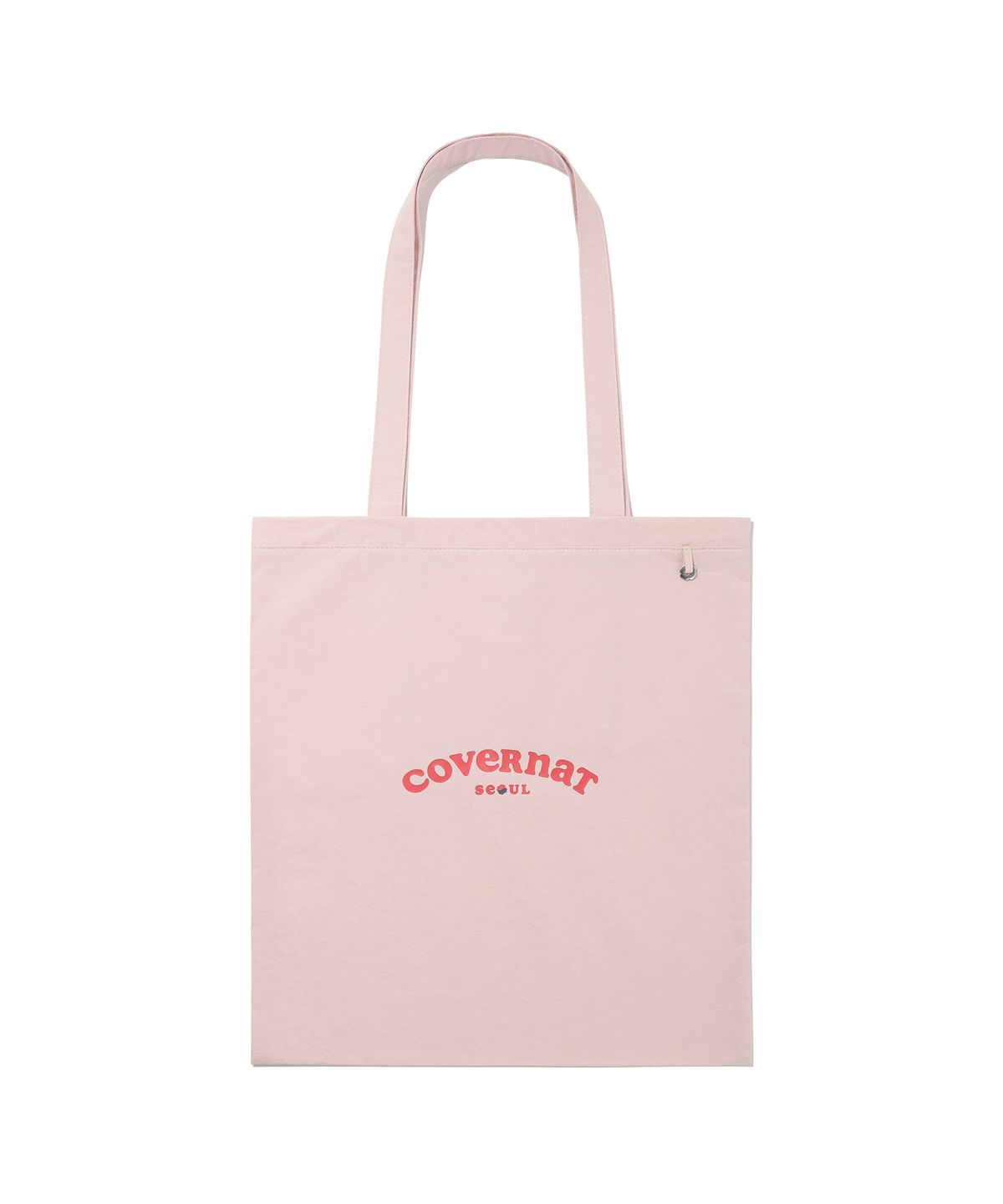 커버낫 우먼(COVERNAT WOMAN) 클로버하트 쿠퍼로고 서울 에코백 Light Pink