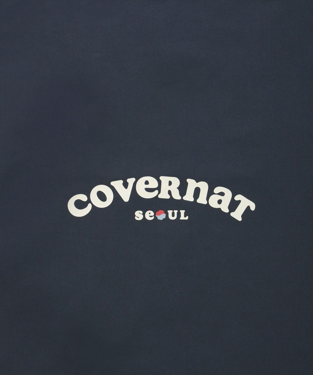 커버낫 우먼(COVERNAT WOMAN) 클로버하트 쿠퍼로고 서울 에코백 Navy