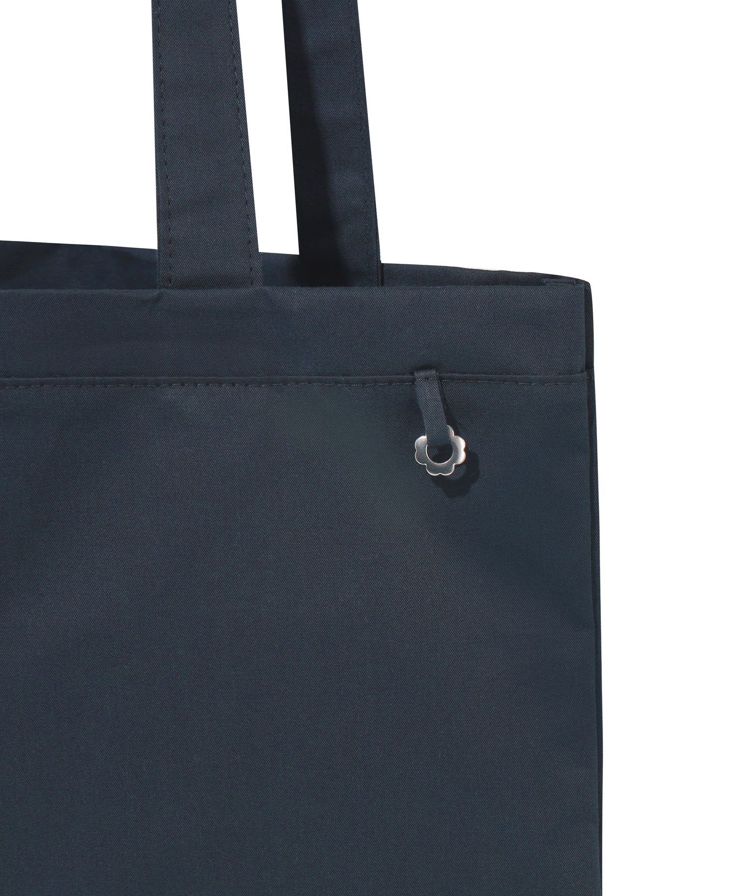 ★COVERNAT WOMAN★ Cloverheart knit tote bag navy CO2402TB86 Clover Heart Big Canvas Totebag Navy - Covernat | 60