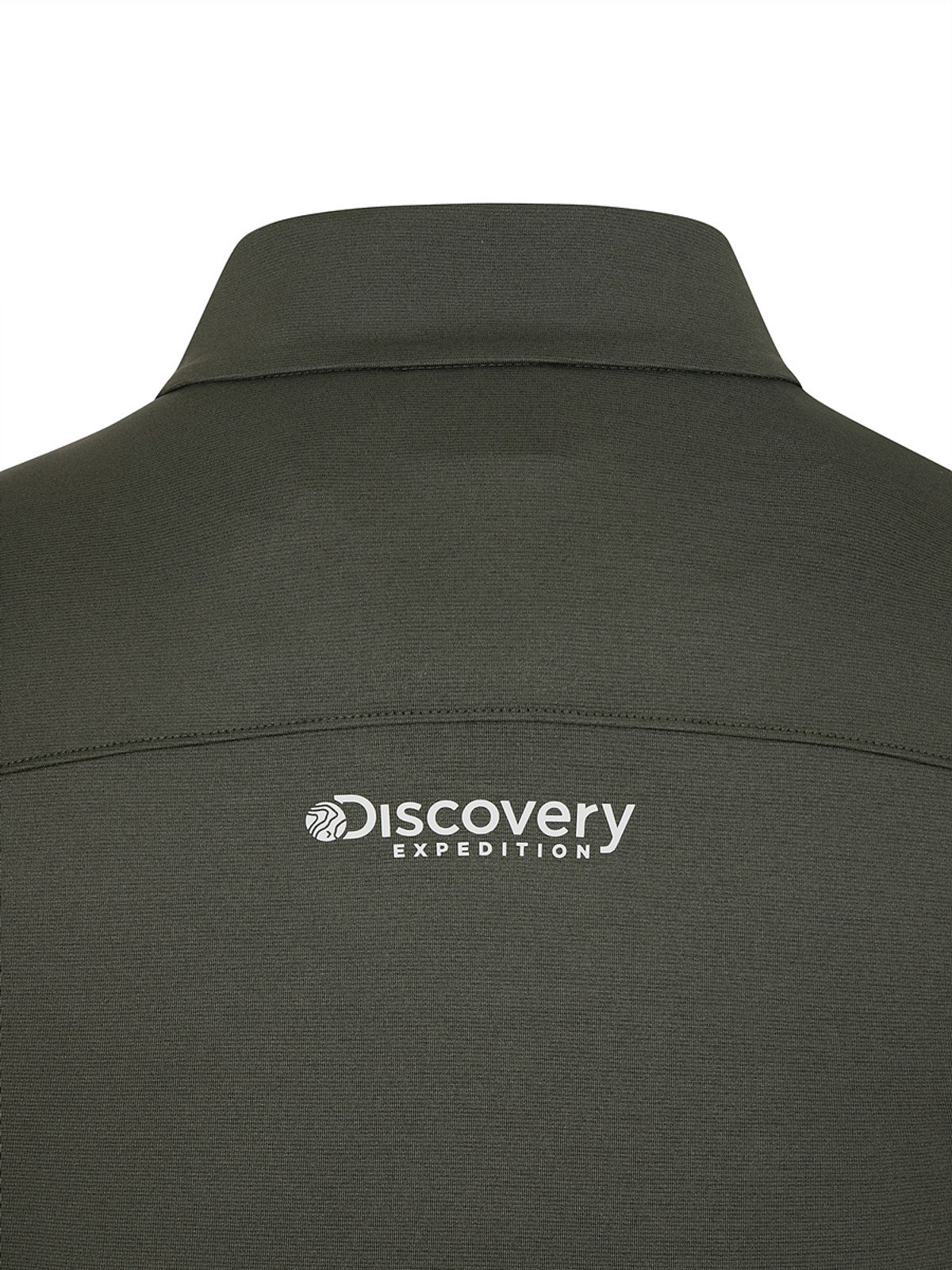디스커버리 익스페디션(DISCOVERY EXPEDITION) 프레시벤트 남성 집업 반팔티 (D.Khaki)