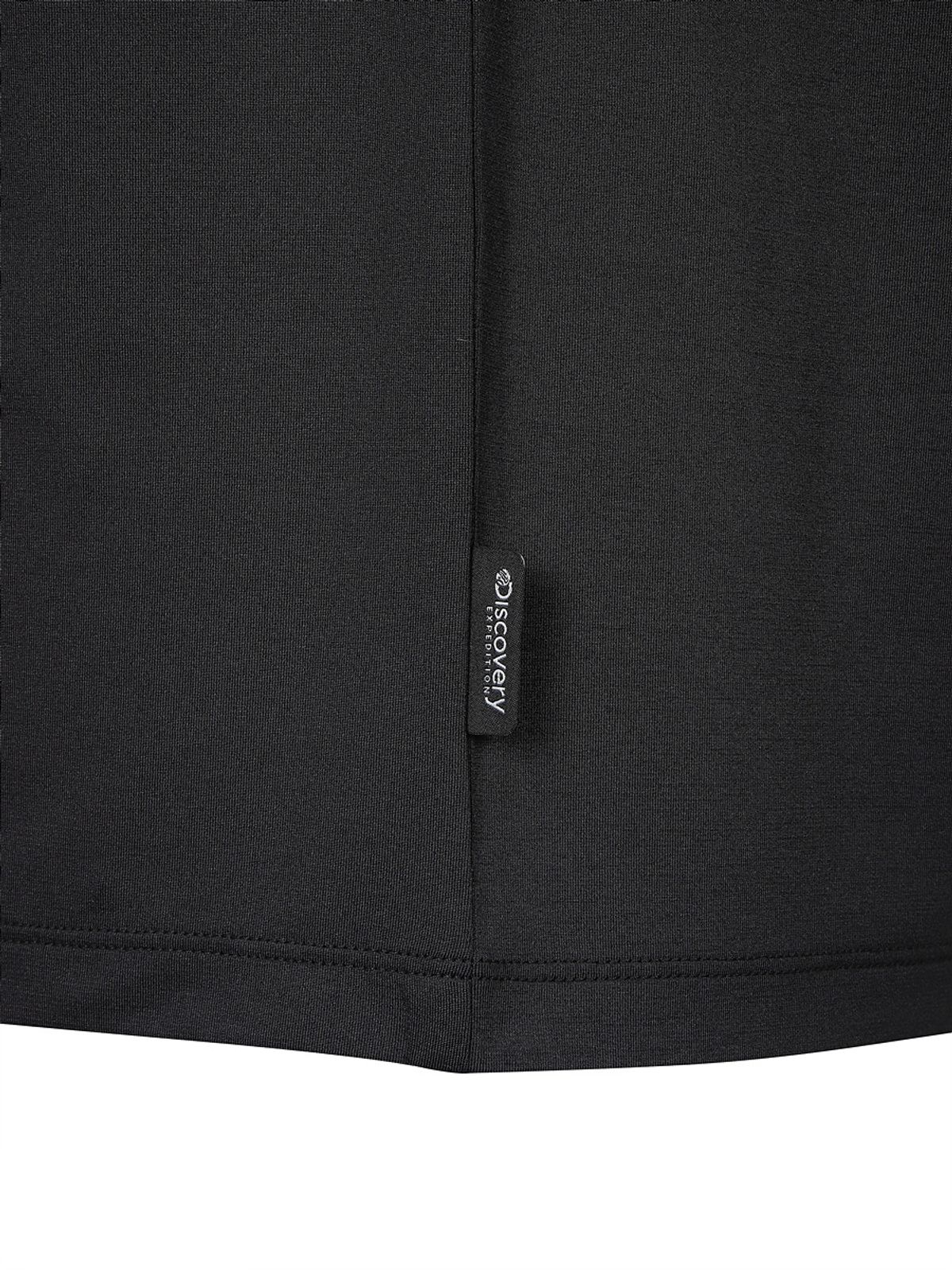 디스커버리 익스페디션(DISCOVERY EXPEDITION) 프레시벤트 남성 집업 반팔티 (BLACK)
