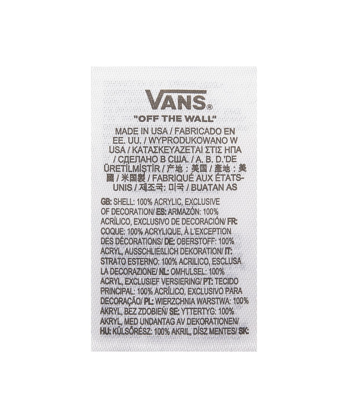 반스(VANS) 오리지널 쉘로우 커프 비니 / VN000HSQBLK1