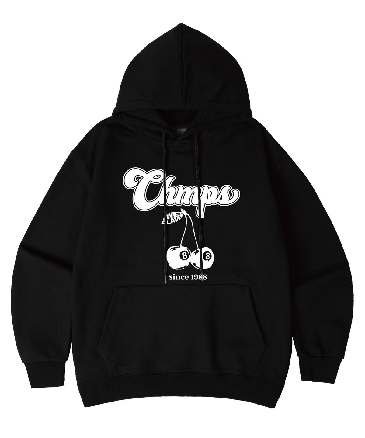 본챔스(BORN CHAMPS) [8 COLORS] 본 8 체리 오버핏 후드 티셔츠 B25ST03  [기모/NO기모]
