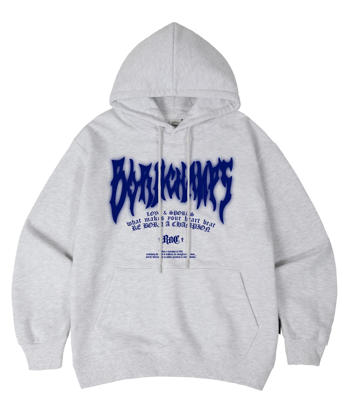 본챔스(BORN CHAMPS) [8 COLORS] 트라이벌 섀도우 오버핏 후드 티셔츠 B25ST02 [기모/NO기모]