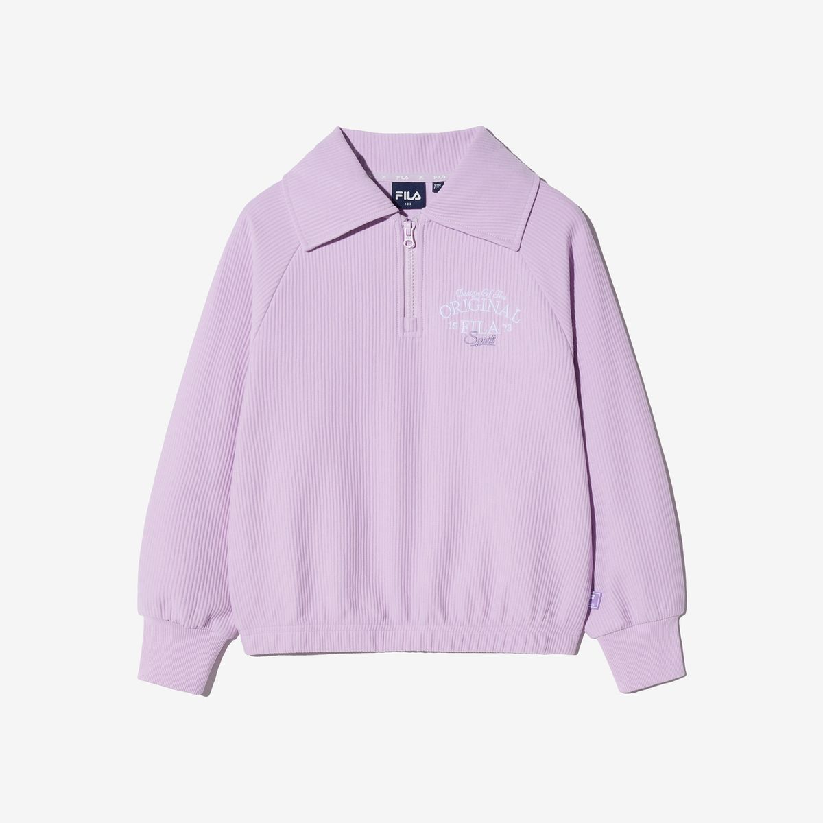 휠라 키즈(FILA KIDS) 여아 자가드 반집업 맨투맨(FK2POH1307FORD)