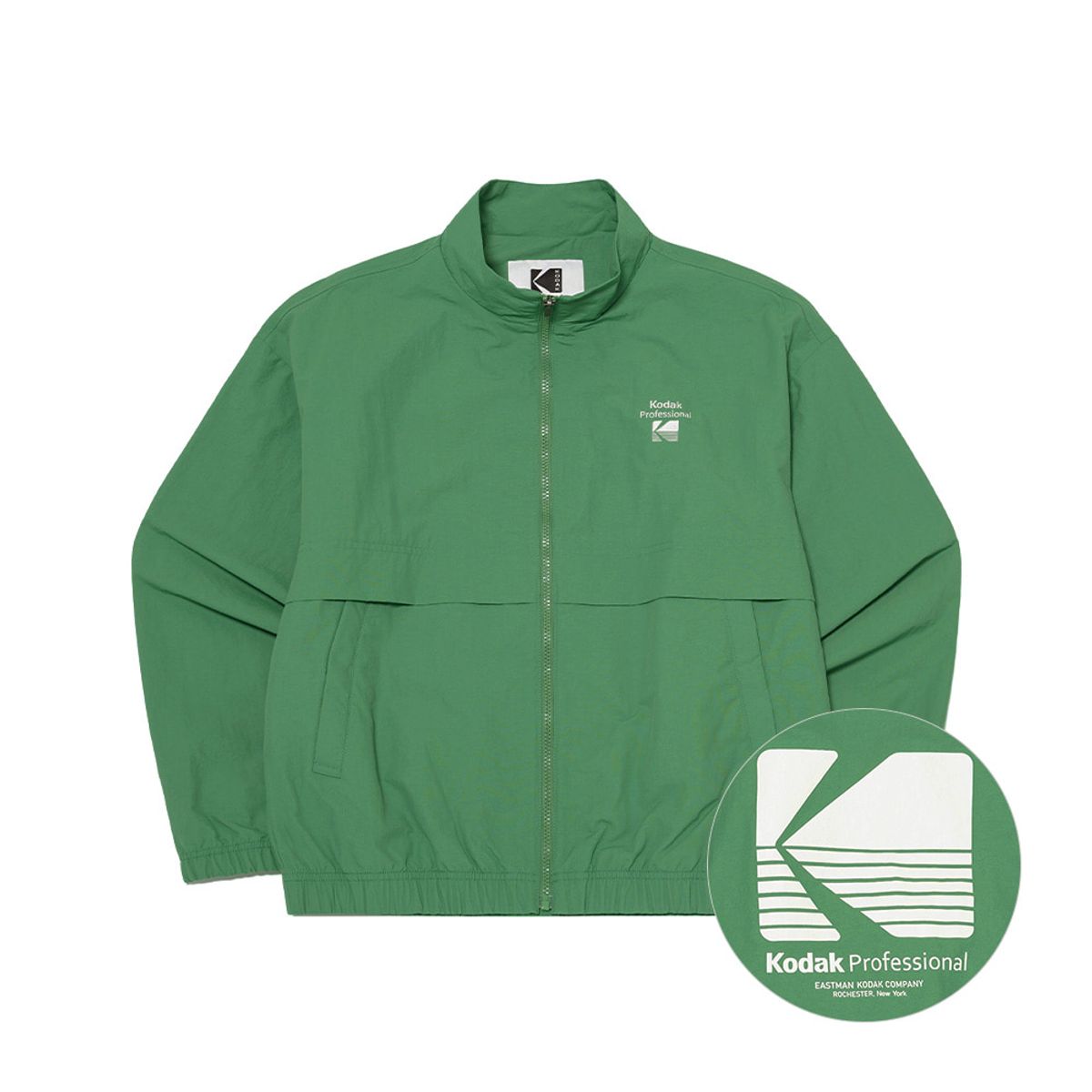 코닥(KODAK) 에센셜 빅로고 우븐 자켓 GREEN