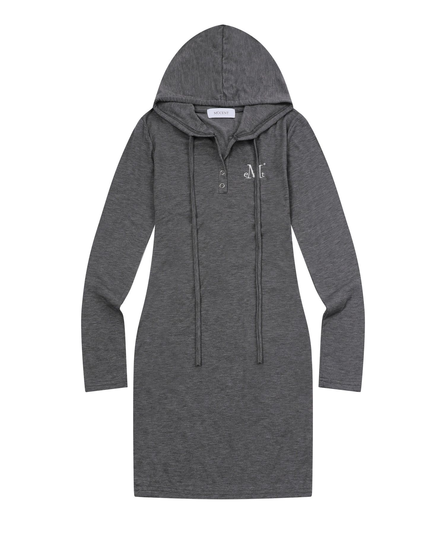MUSINSA | MUCENT Cyan Hooded Slim Fit One Piece (4 Colors)