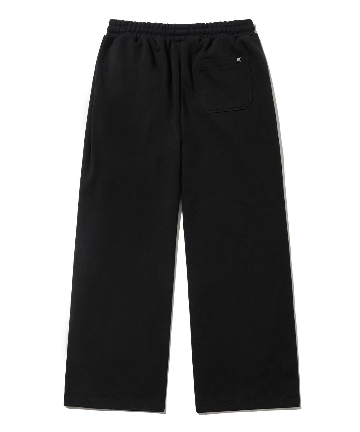 브라운브레스(BROWNBREATH) TWO TUCK WIDE TAG SWEAT PANTS - BLACK