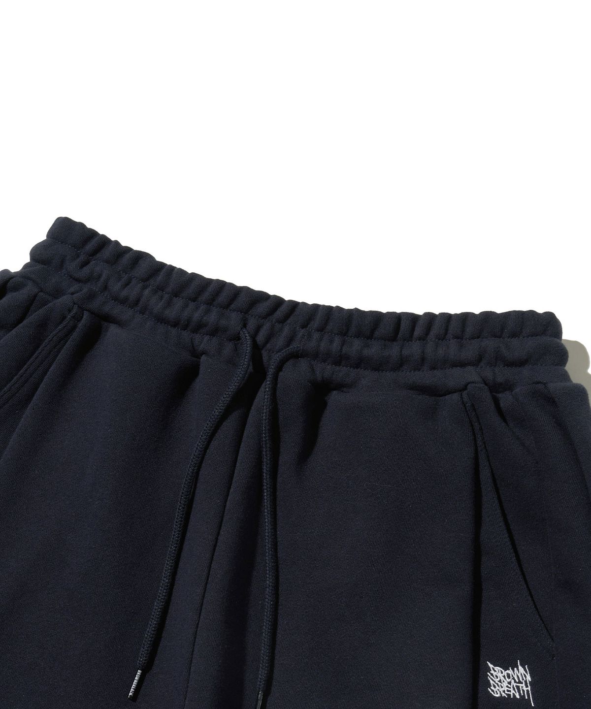 브라운브레스(BROWNBREATH) TWO TUCK WIDE TAG SWEAT PANTS - NAVY
