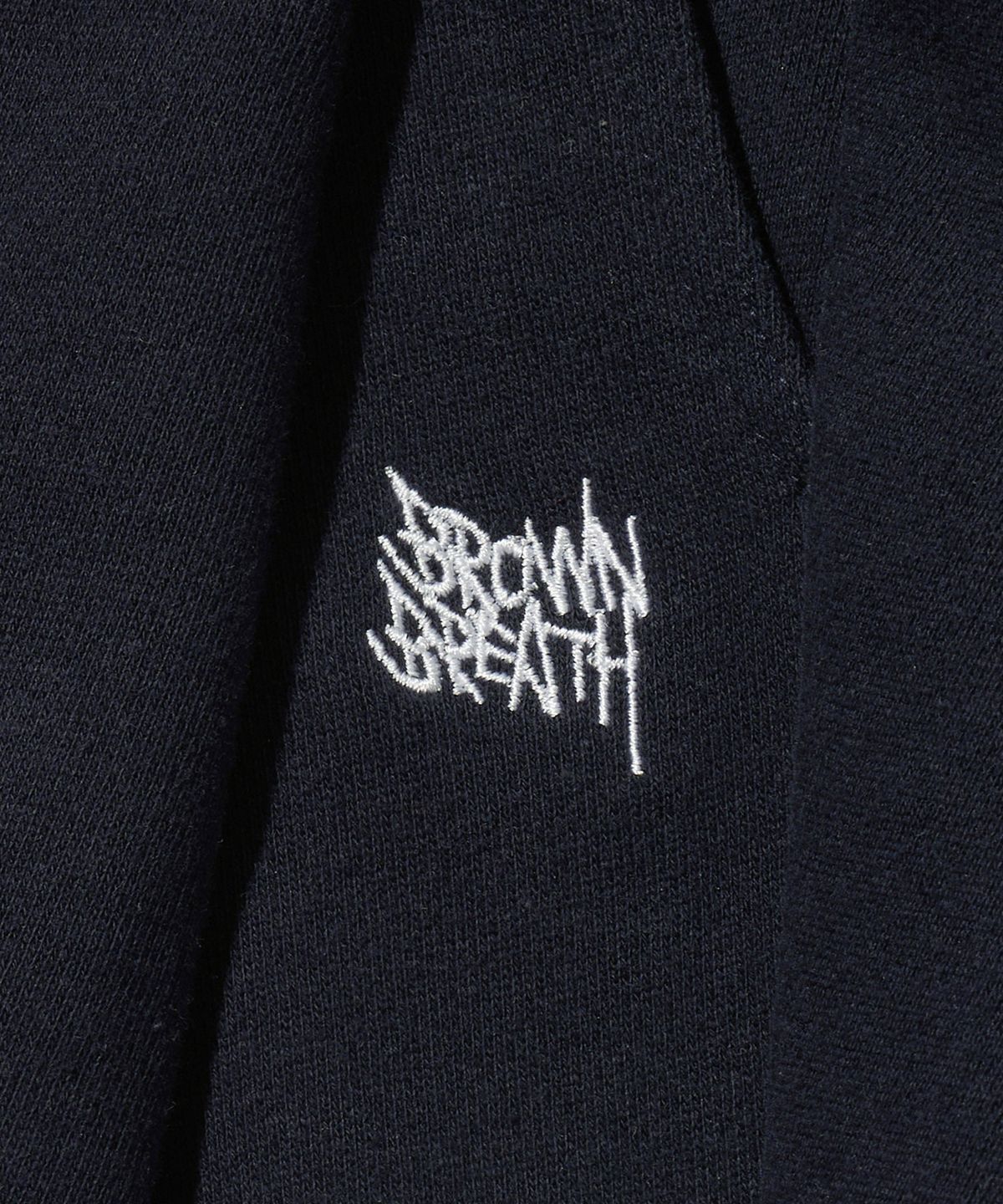 브라운브레스(BROWNBREATH) TWO TUCK WIDE TAG SWEAT PANTS - NAVY
