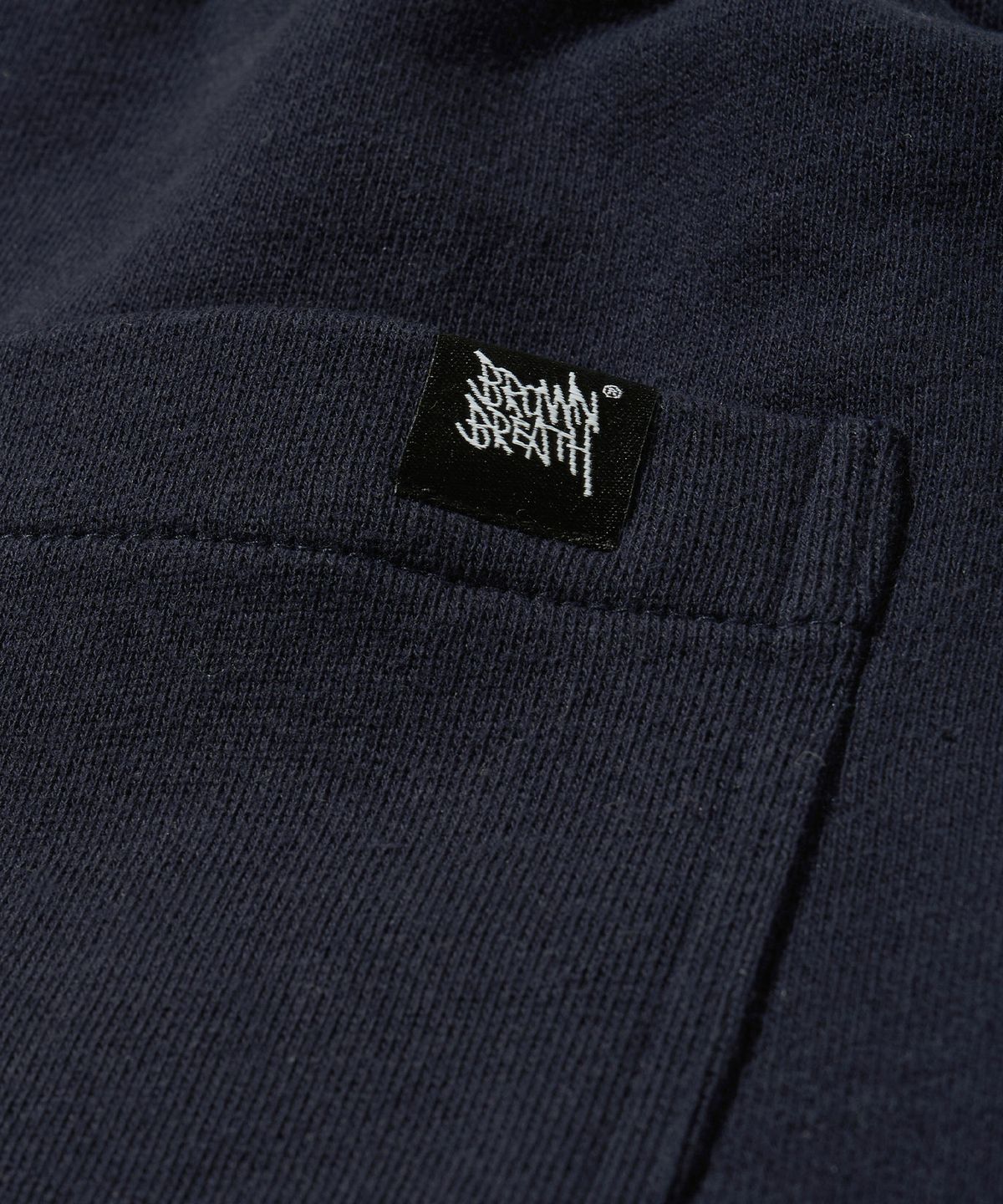 브라운브레스(BROWNBREATH) TWO TUCK WIDE TAG SWEAT PANTS - NAVY
