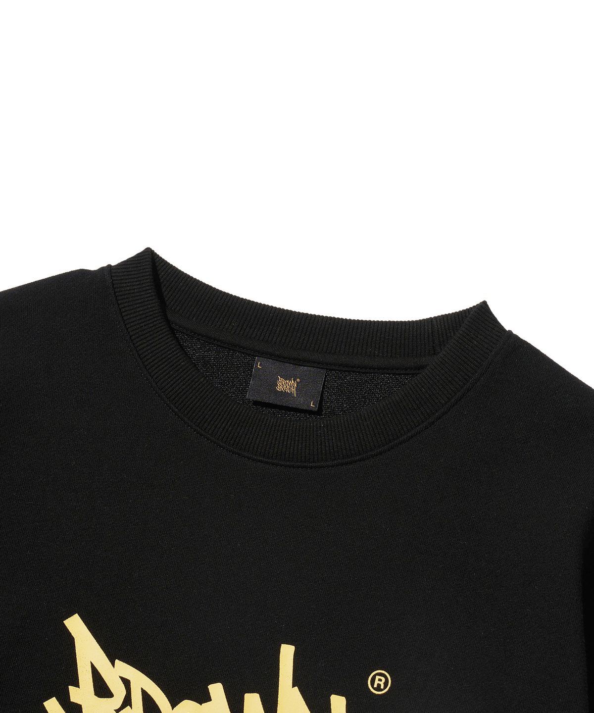 브라운브레스(BROWNBREATH) PART OF TAG CREWNECK - BLACK