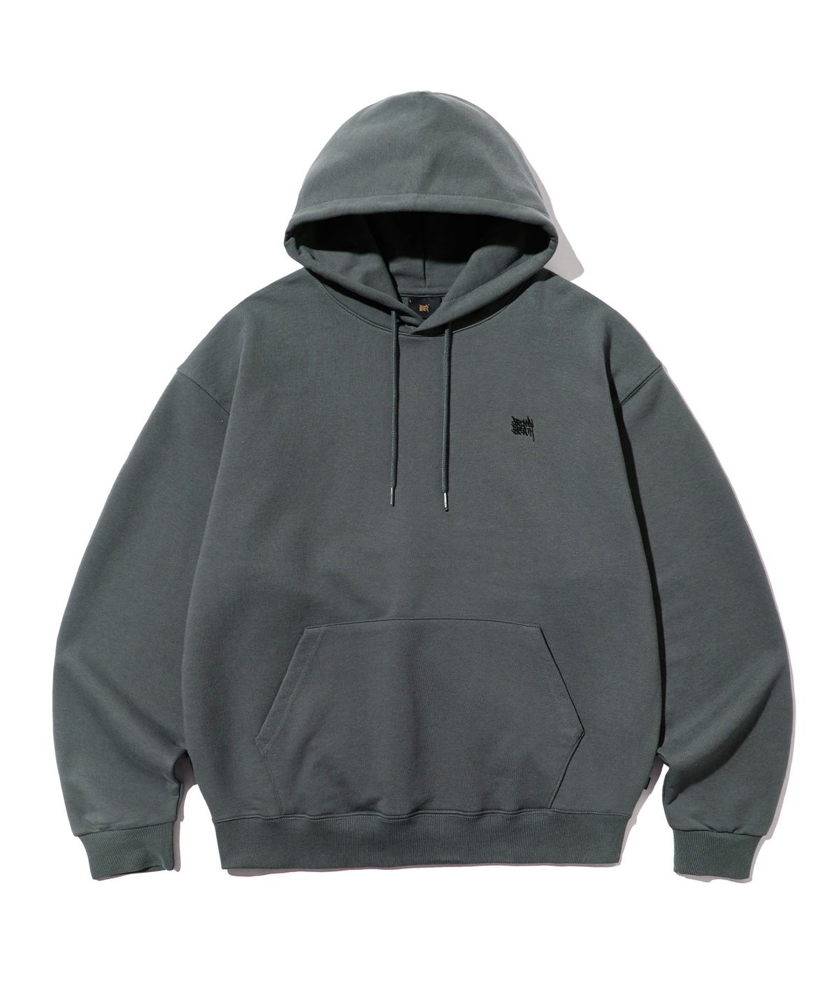 브라운브레스(BROWNBREATH) TAG HOODIE - DARK GREEN