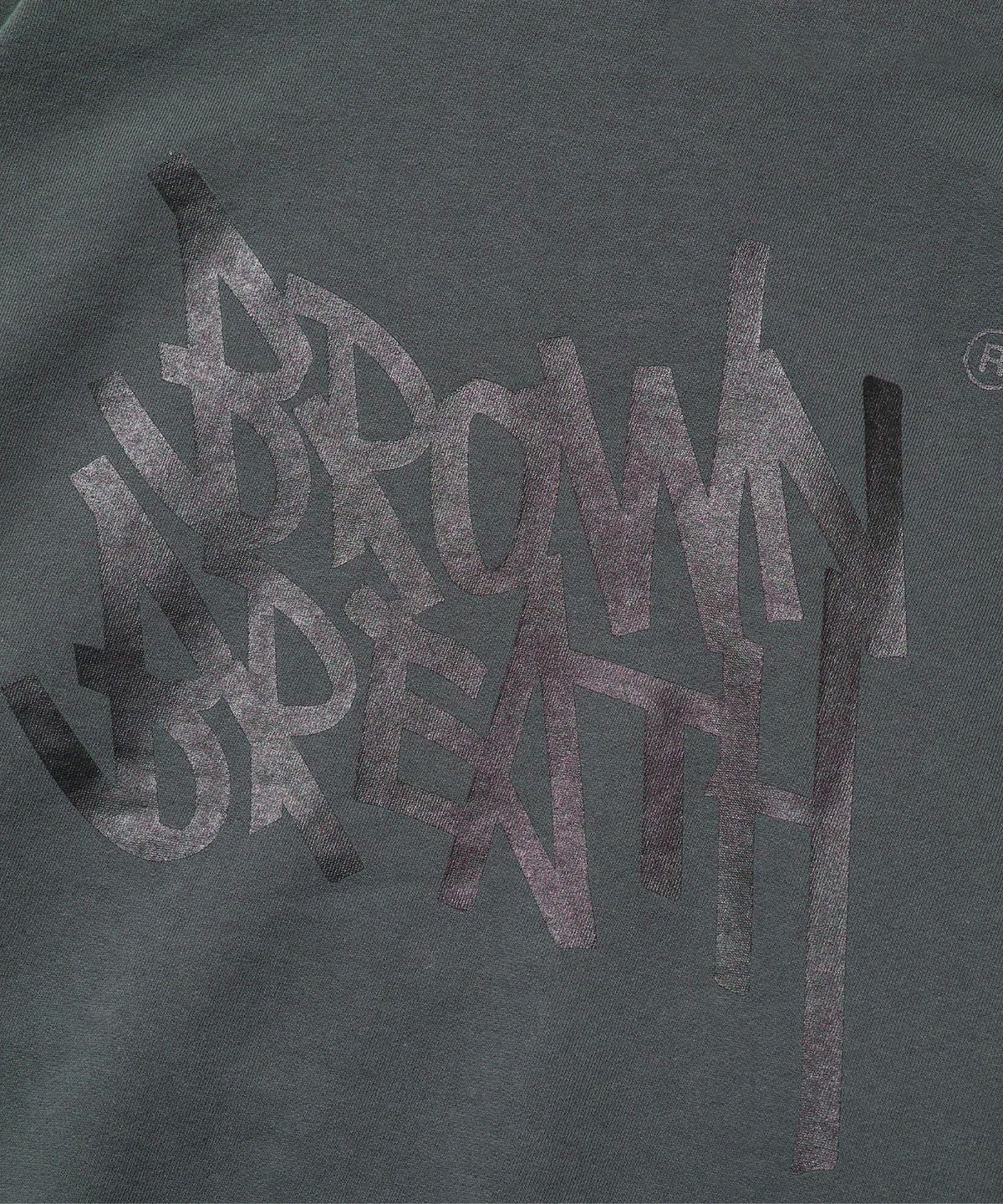브라운브레스(BROWNBREATH) TAG HOODIE - DARK GREEN