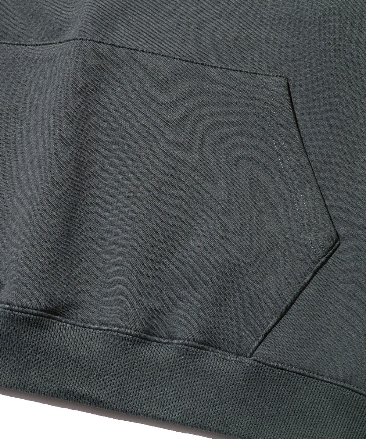 브라운브레스(BROWNBREATH) TAG HOODIE - DARK GREEN